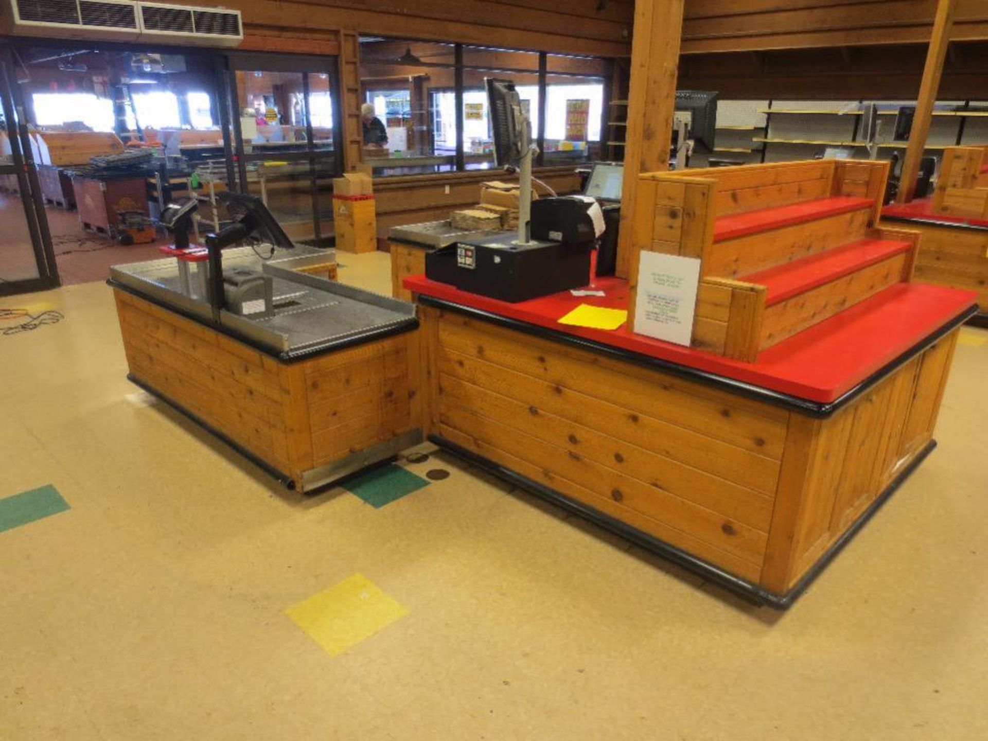 Large Island Point of Sale Checkout with Registers, Monitors, Scanners, Card Readers and Display - Image 7 of 7