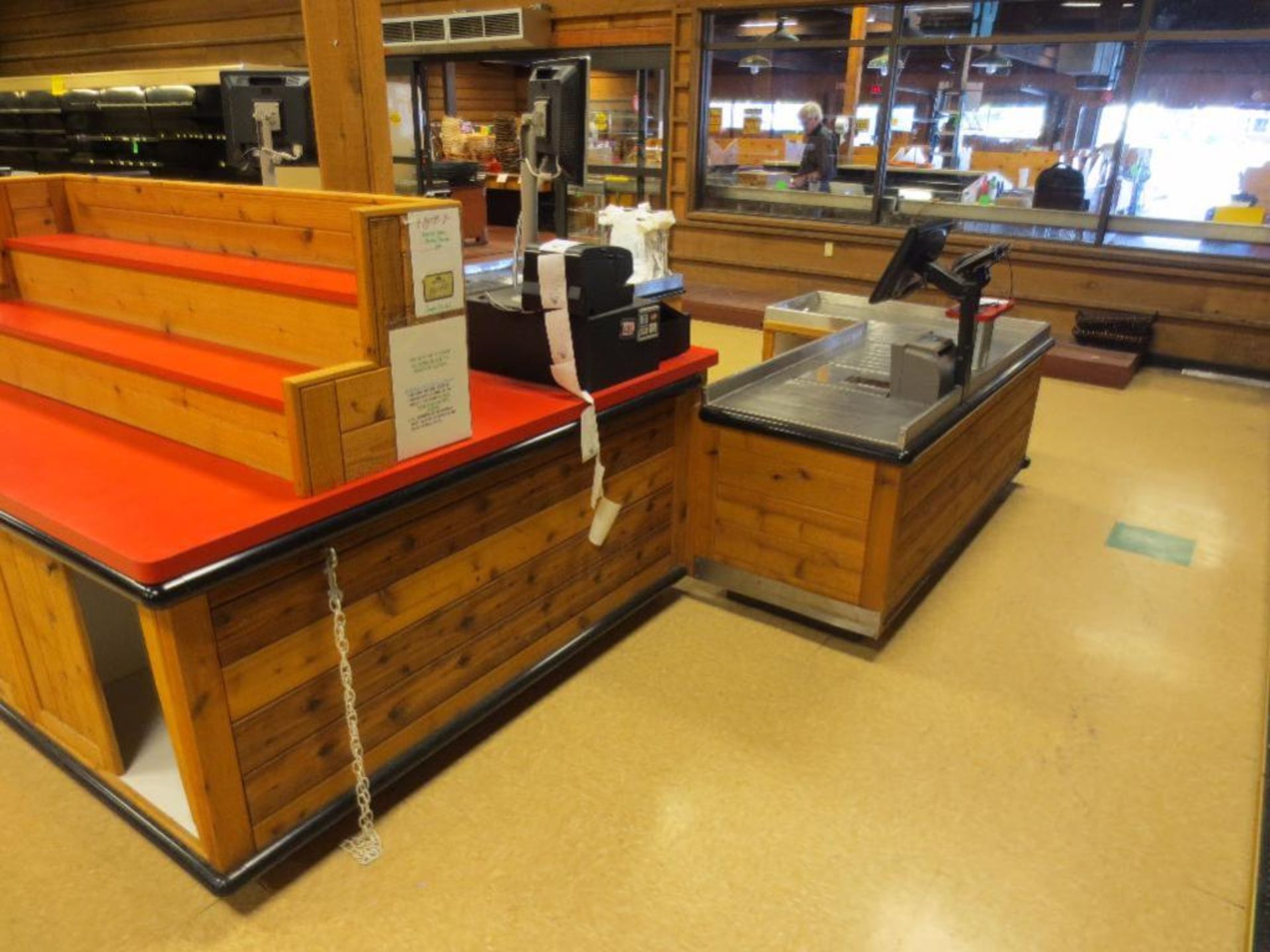 Large Island Point of Sale Checkout with Registers, Monitors, Scanners, Card Readers and Display - Image 6 of 7