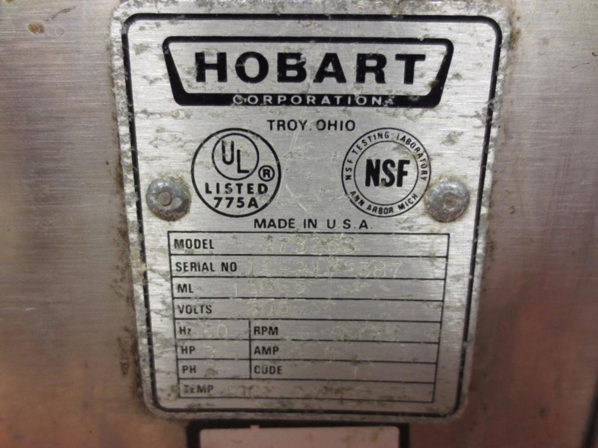Hobart Meat Grinder M/N..573268 S/N..11-217-387 - Image 5 of 5