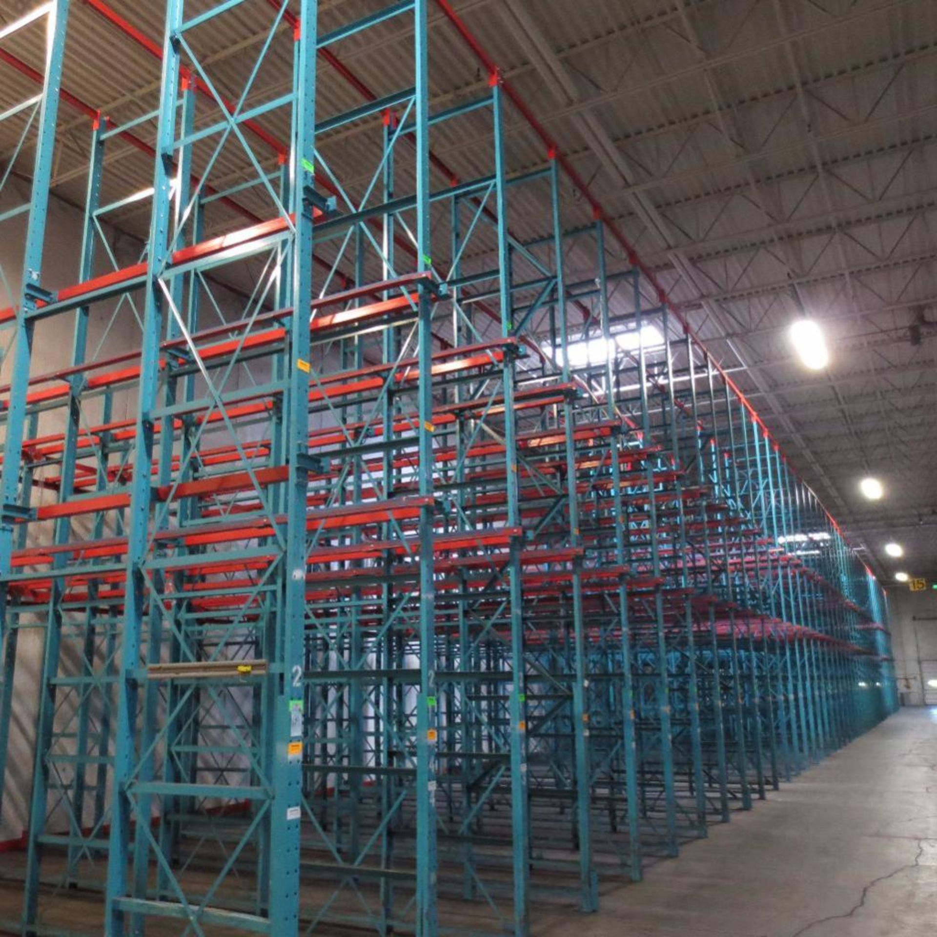 (44) Section of Pallet Racking, For Tall Stacked Pallets, 194' X 24' Deep Foot Print and 24' Tall