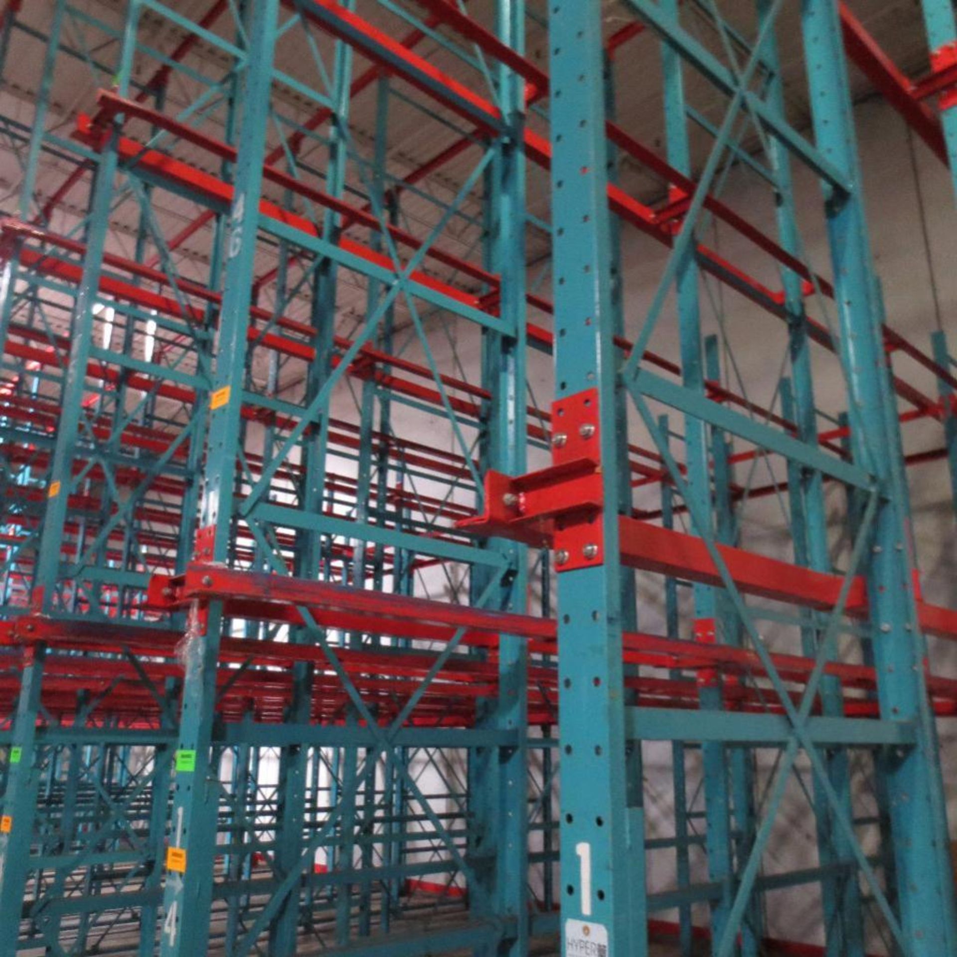 (46) Section of Pallet Racking, For Tall Stacked Pallets, 158' X 24' 2" Deep Foot Print, 24' Tall - Image 3 of 5