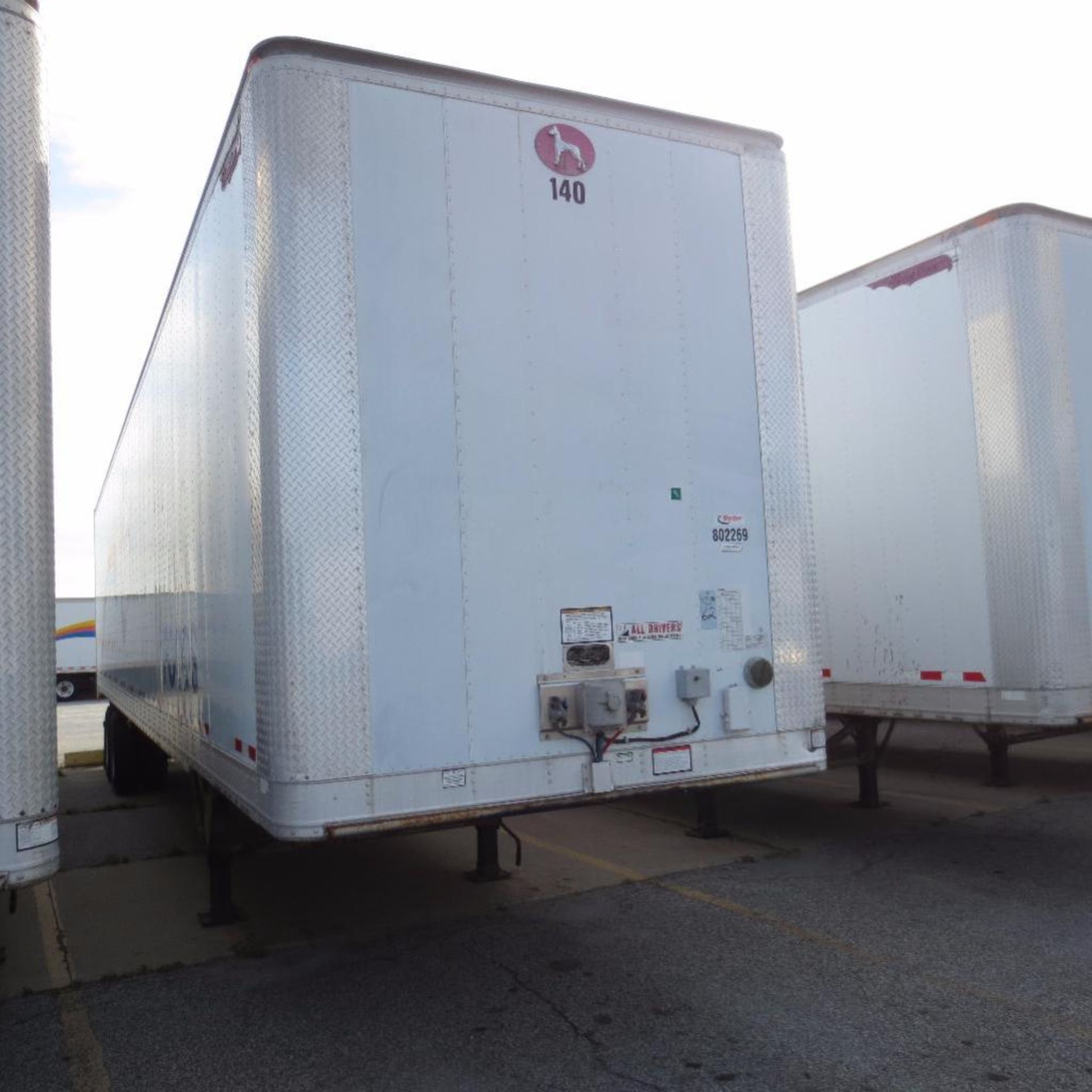 Great Dane 48' Dry Trailer, 13' 6" Hight, 95" Wide, Year 2009, Vin 1GRAA96219B700549, Rider # 802269 - Image 2 of 6