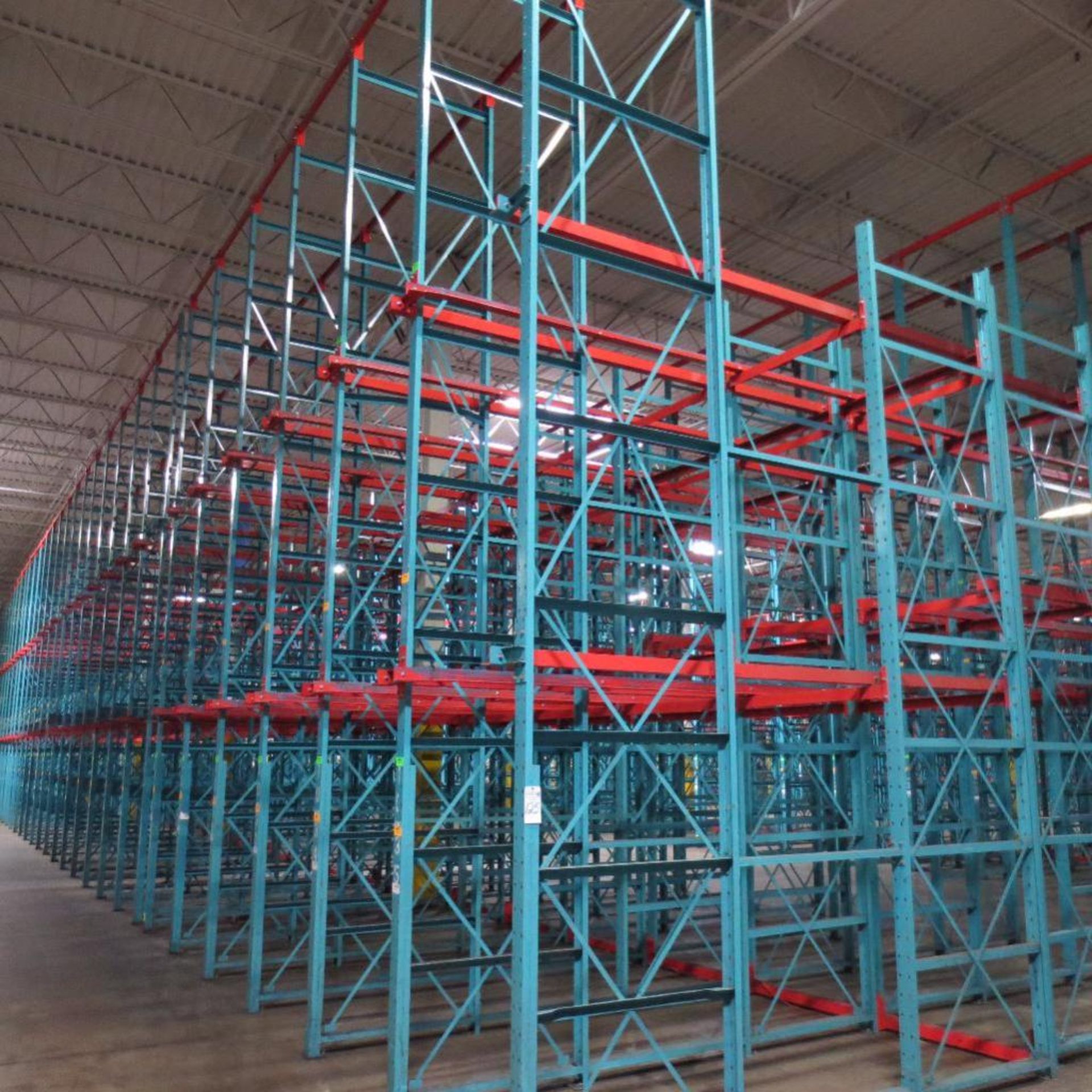 (35) Section of Pallet Racking, For Tall Stacked Pallets, 157' X 12' Deep Foot Print, 24' Tall - Image 3 of 6