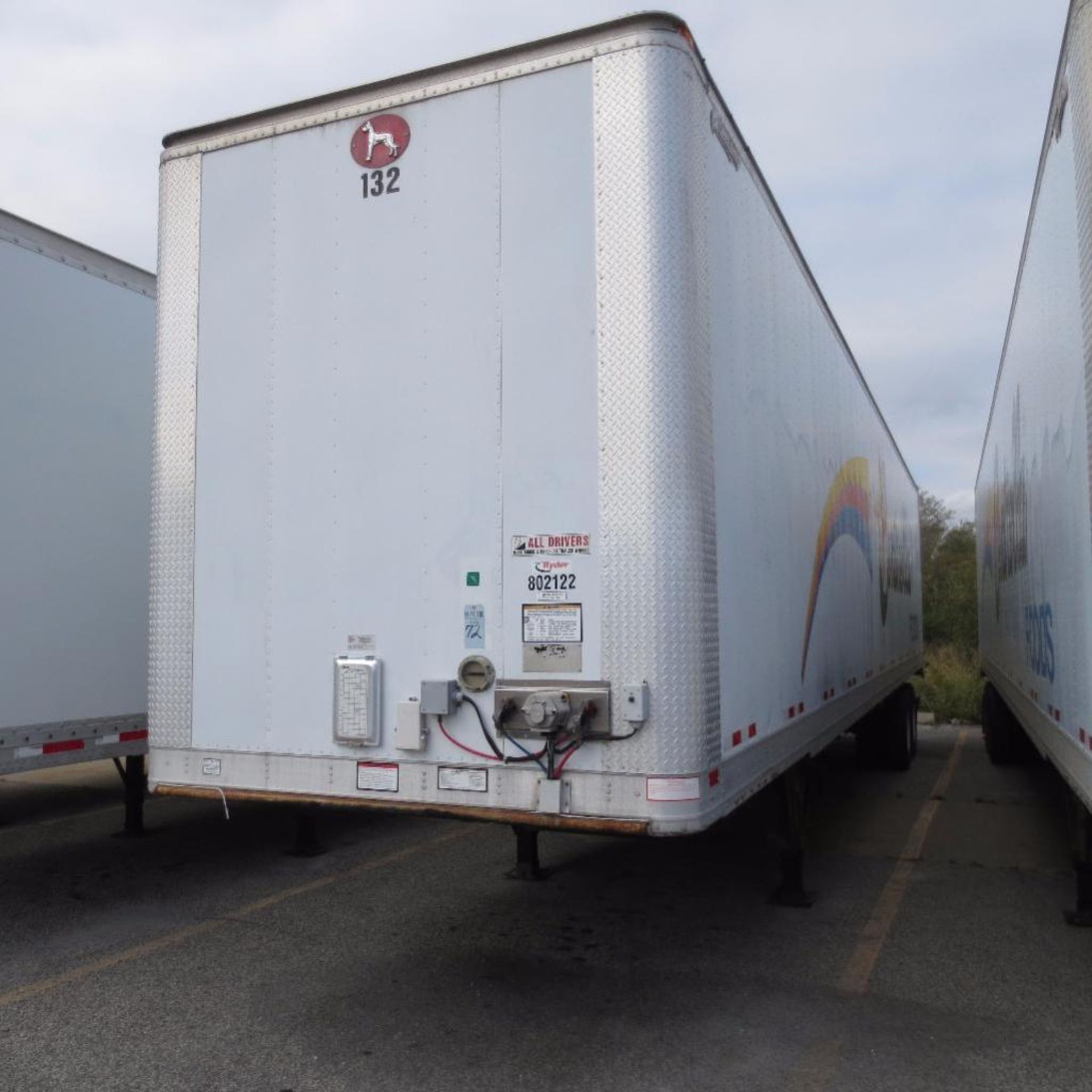 Great Dane 48' Dry Trailer, 13' 6" Hight, 95" Wide, Year 2007, Vin 1GRAA96277B711522, Rider # 802122