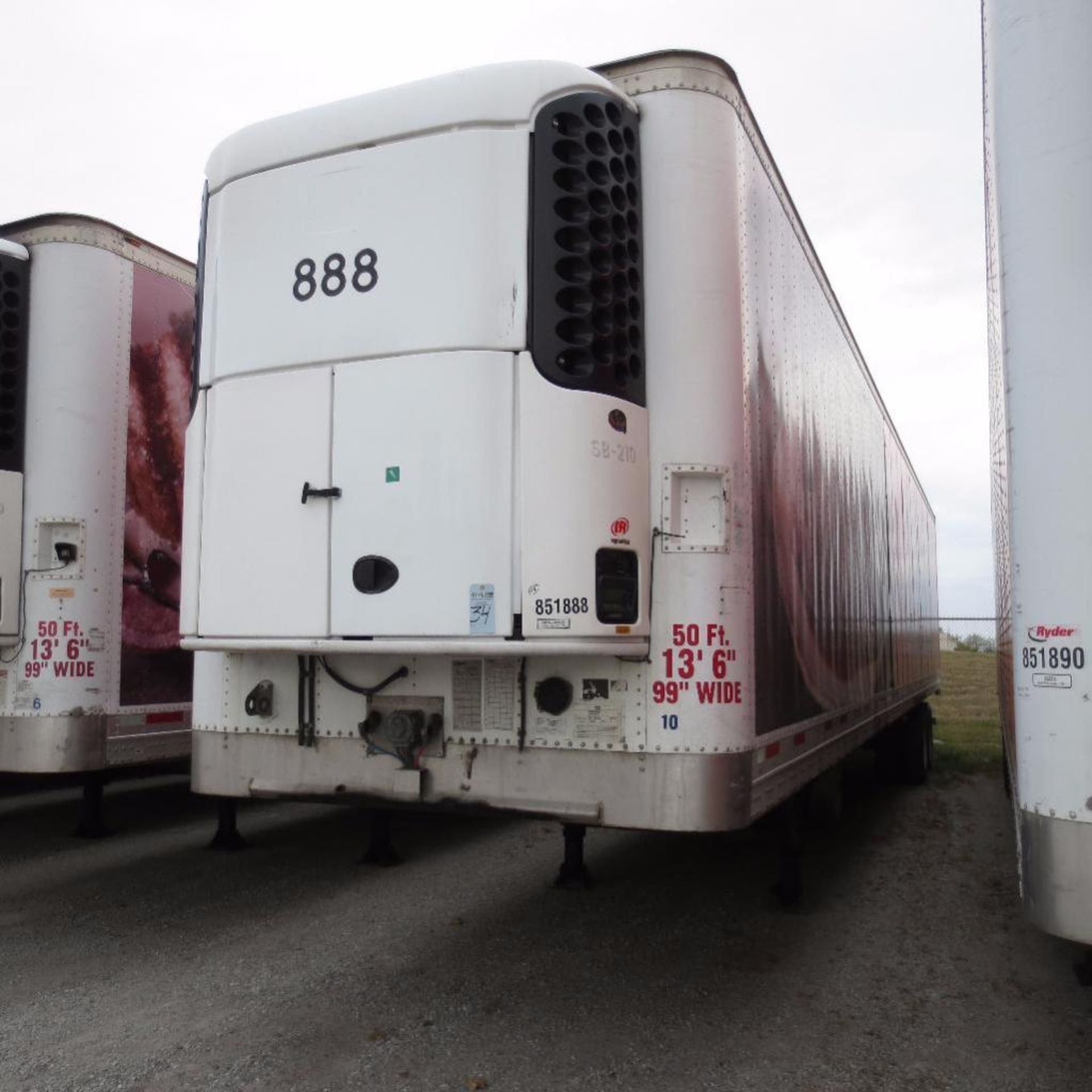 Wabash 50' Reefer Trailer, 13' 6" Hight, 99" Wide, Year 2007, Vin 1JJV502W17L080112 , Rider # 851888