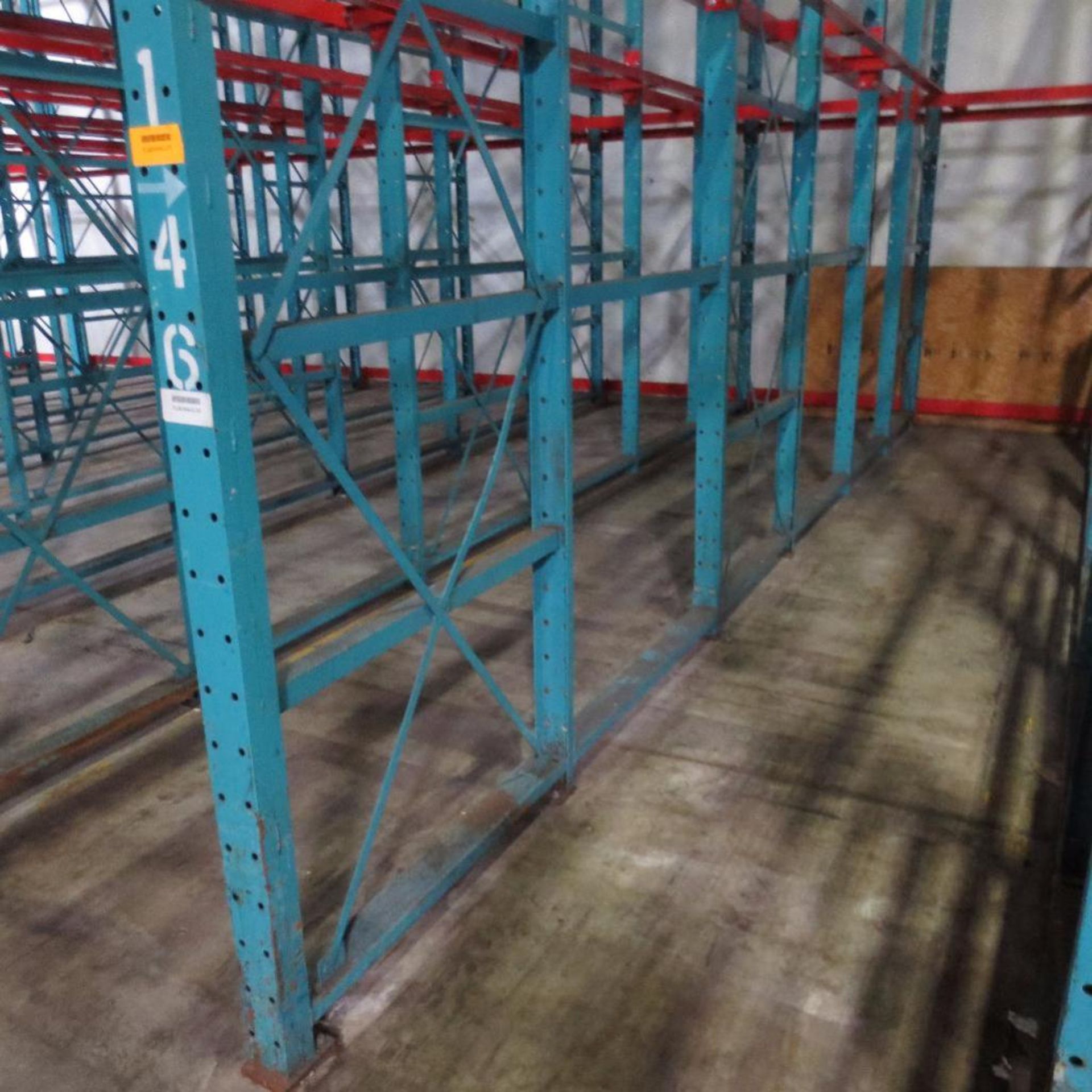 (46) Section of Pallet Racking, For Tall Stacked Pallets, 158' X 24' 2" Deep Foot Print, 24' Tall - Image 4 of 5