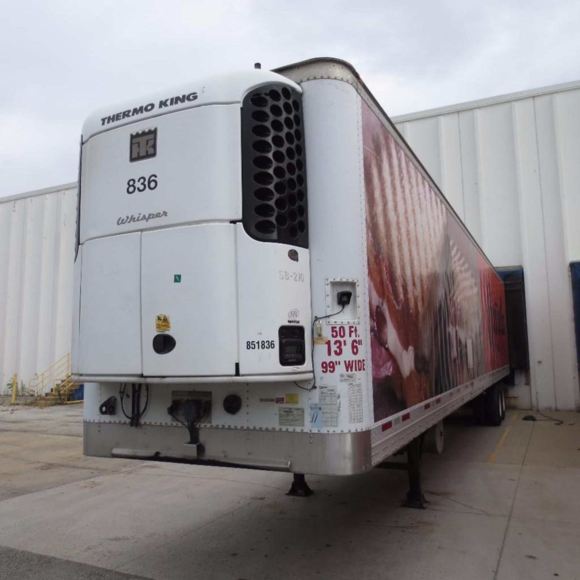 Wabash 50' Reefer Trailer, 13' 6" Hight, 99" Wide, Year 2005, Vin 1JJV502W95L989878, Rider # 851836