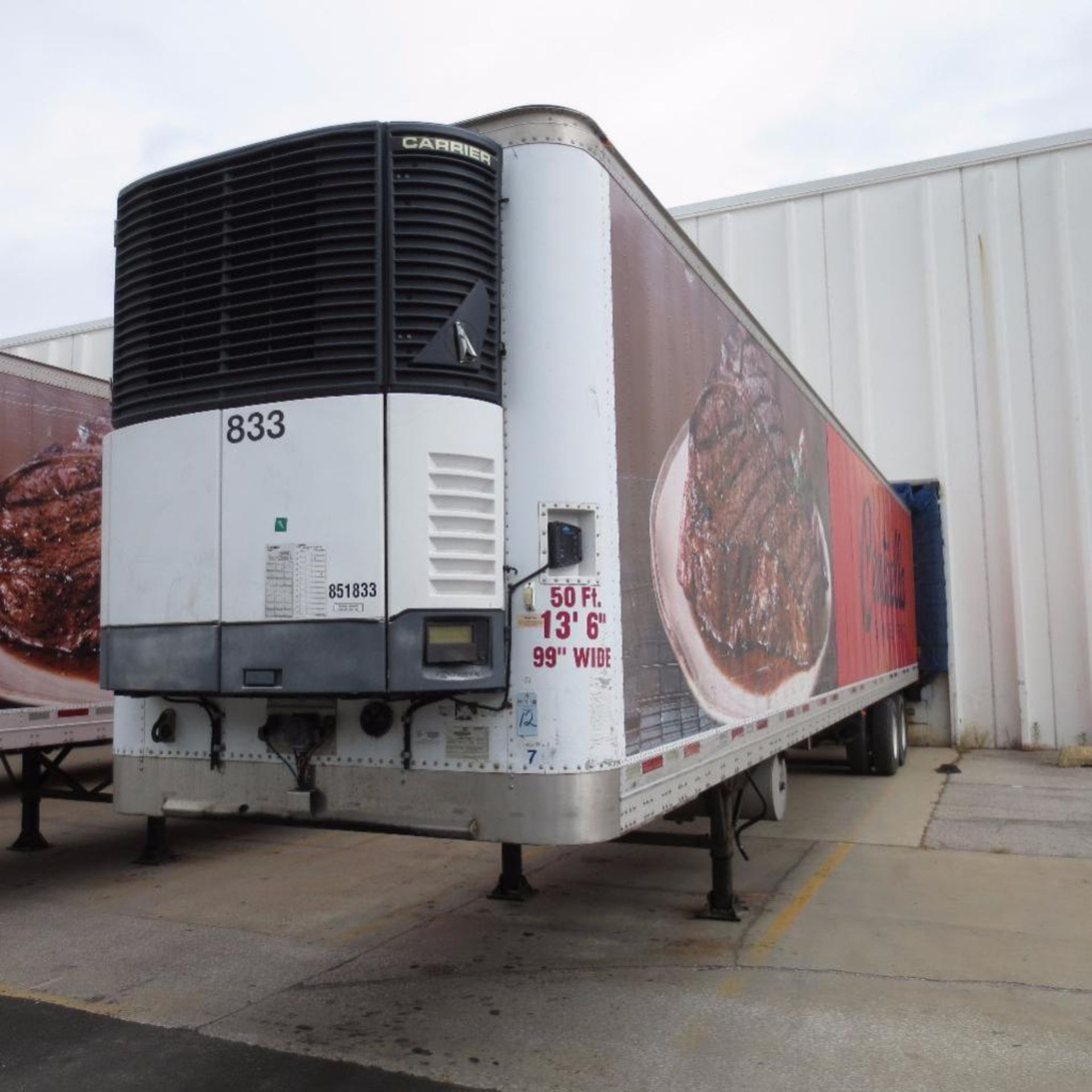 Wabash 50' Reefer Trailer, 13' 6" Hight, 99" Wide, Year 2005 , Vin 1JJV502W15L936148 , Rider # 85183