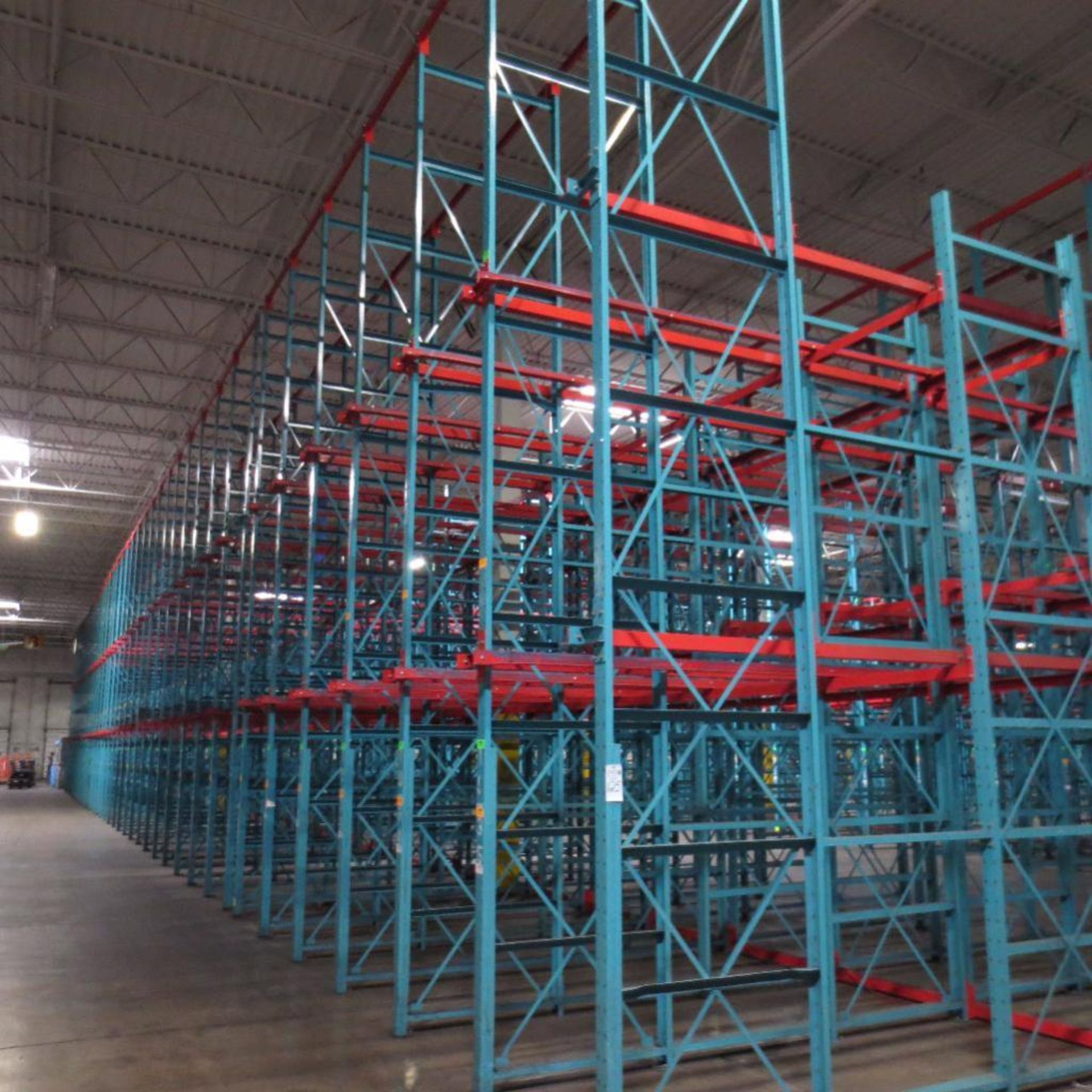 (35) Section of Pallet Racking, For Tall Stacked Pallets, 157' X 12' Deep Foot Print, 24' Tall