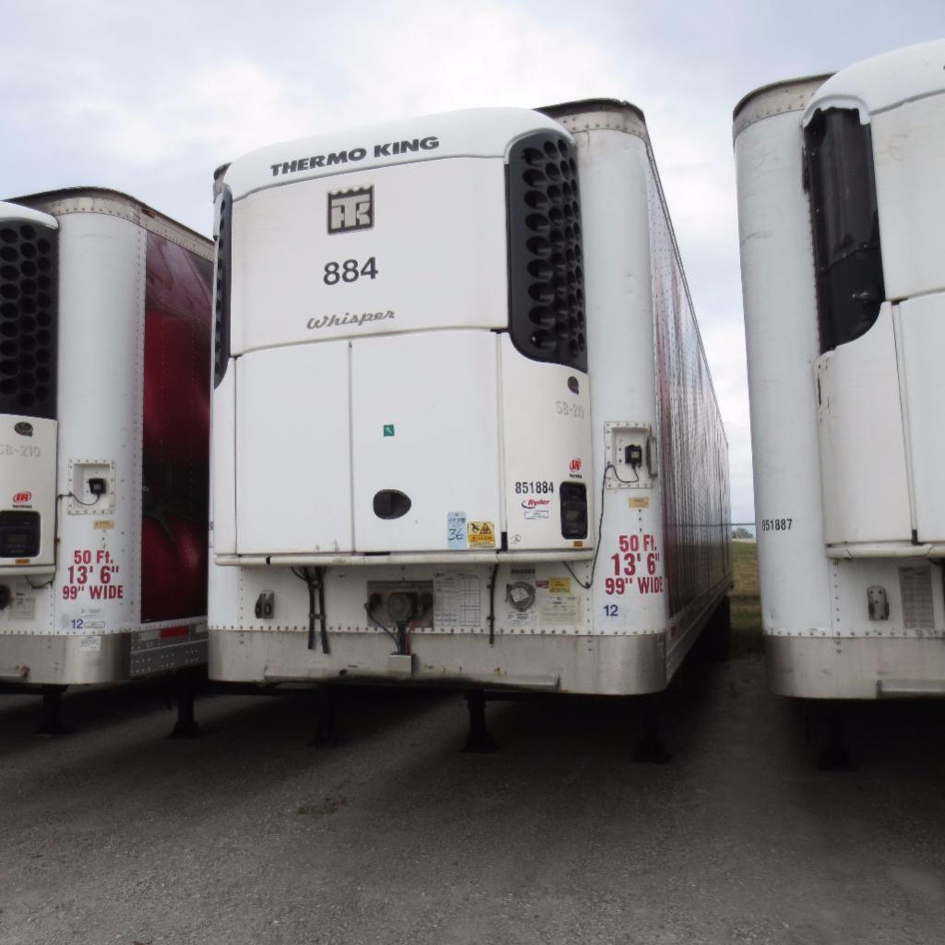 Wabash 50' Reefer Trailer, 13' 6" Hight, 99" Wide, Year 2007 , Vin 1JJV512W37L029538, Rider # 851884