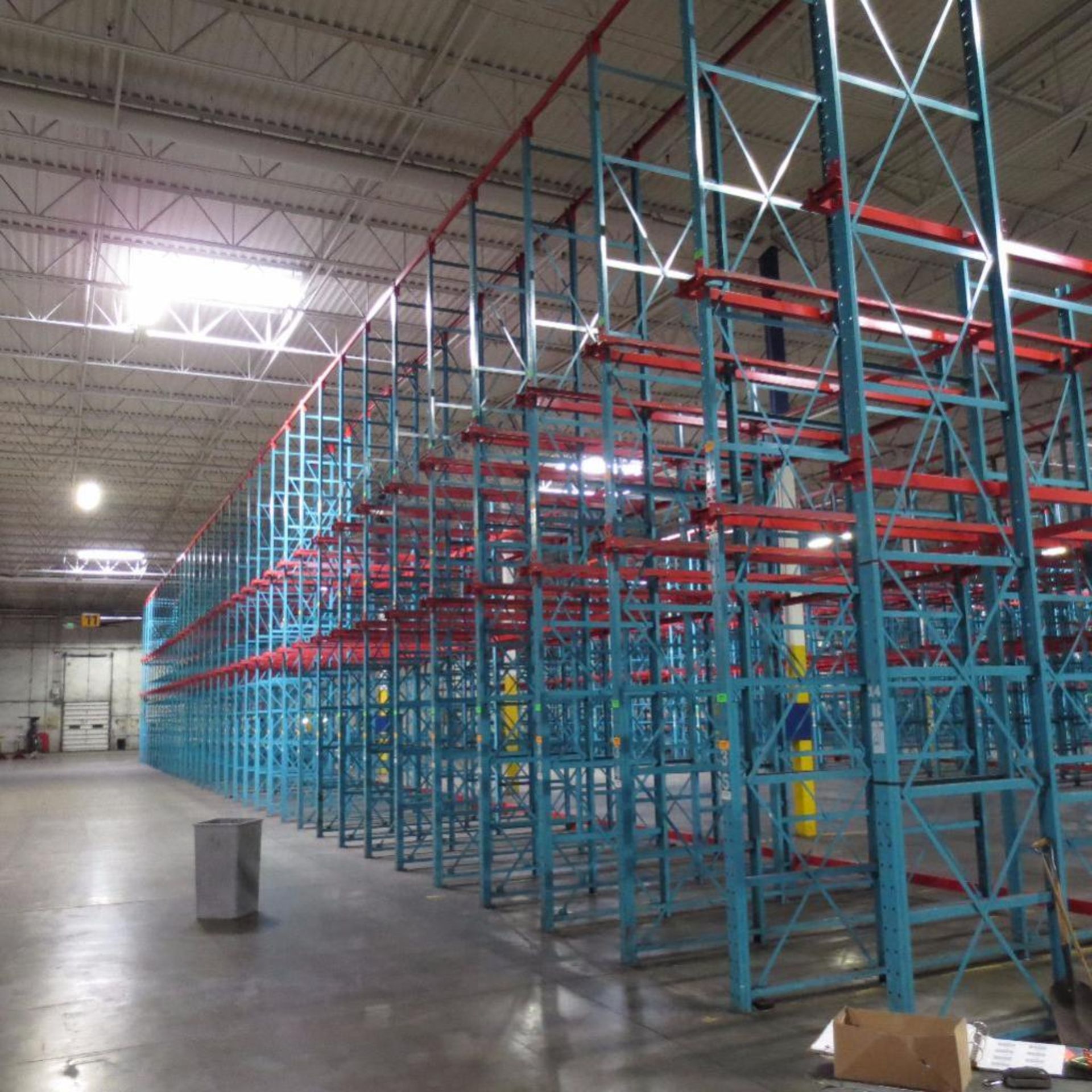 (35) Section of Pallet Racking, For Tall Stacked Pallets, 154' X 12' Deep Foot Print, 24' Tall - Image 2 of 5