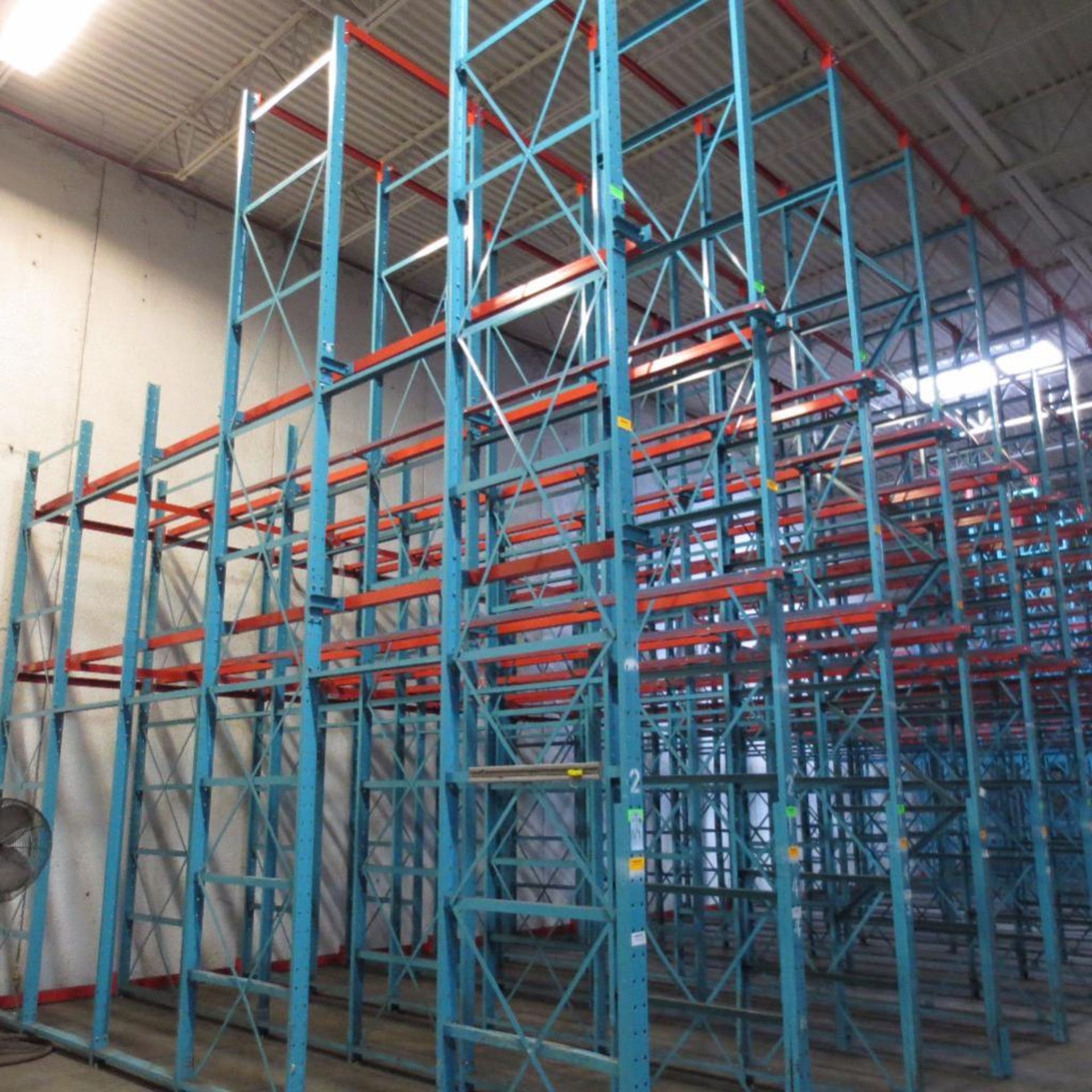 (44) Section of Pallet Racking, For Tall Stacked Pallets, 194' X 24' Deep Foot Print and 24' Tall - Image 2 of 6