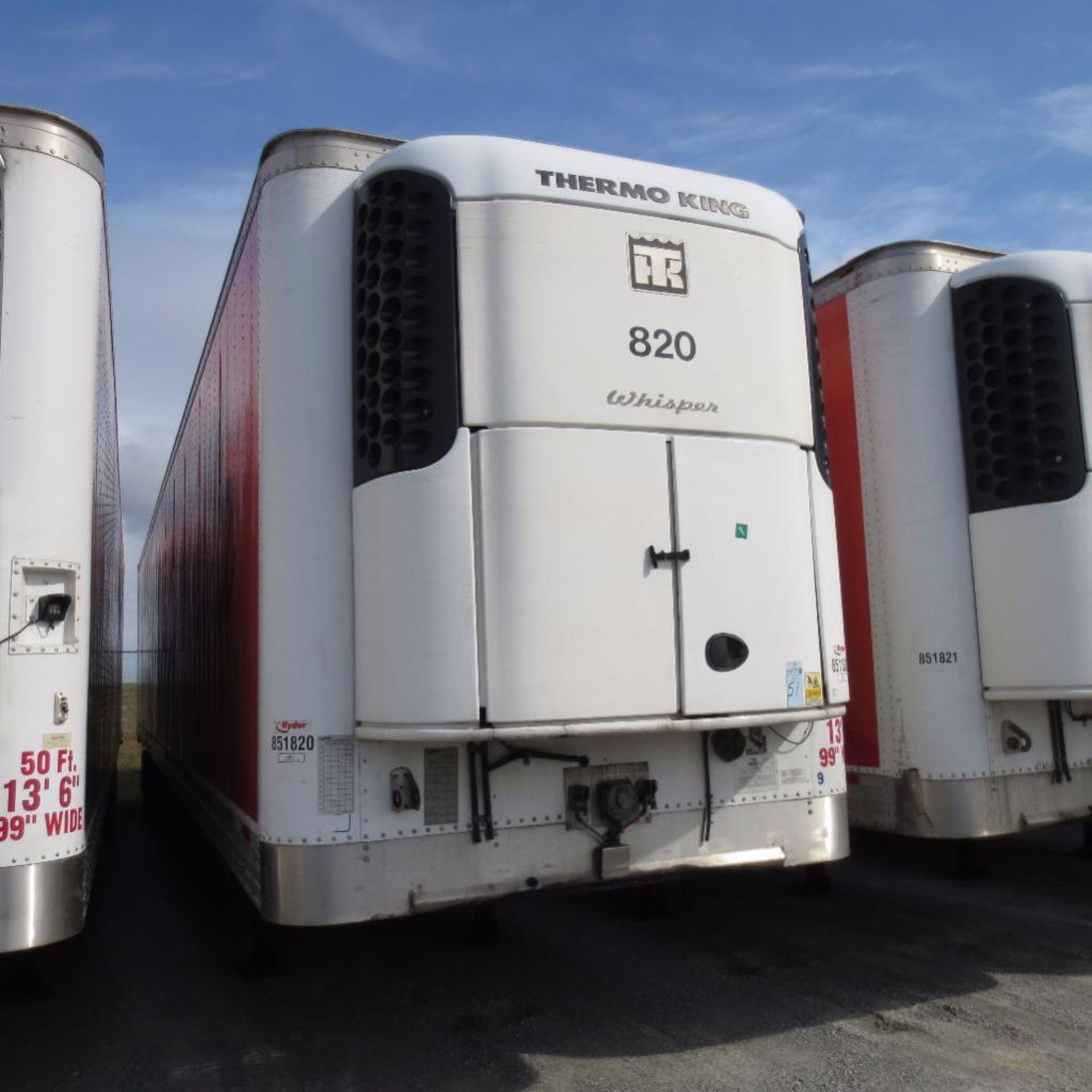 Wabash 50' Reefer Trailer, 13' 6" Hight, 99" Wide, Year 2008, Vin 1JJV512W98L103126, Rider # 851820, - Image 2 of 6