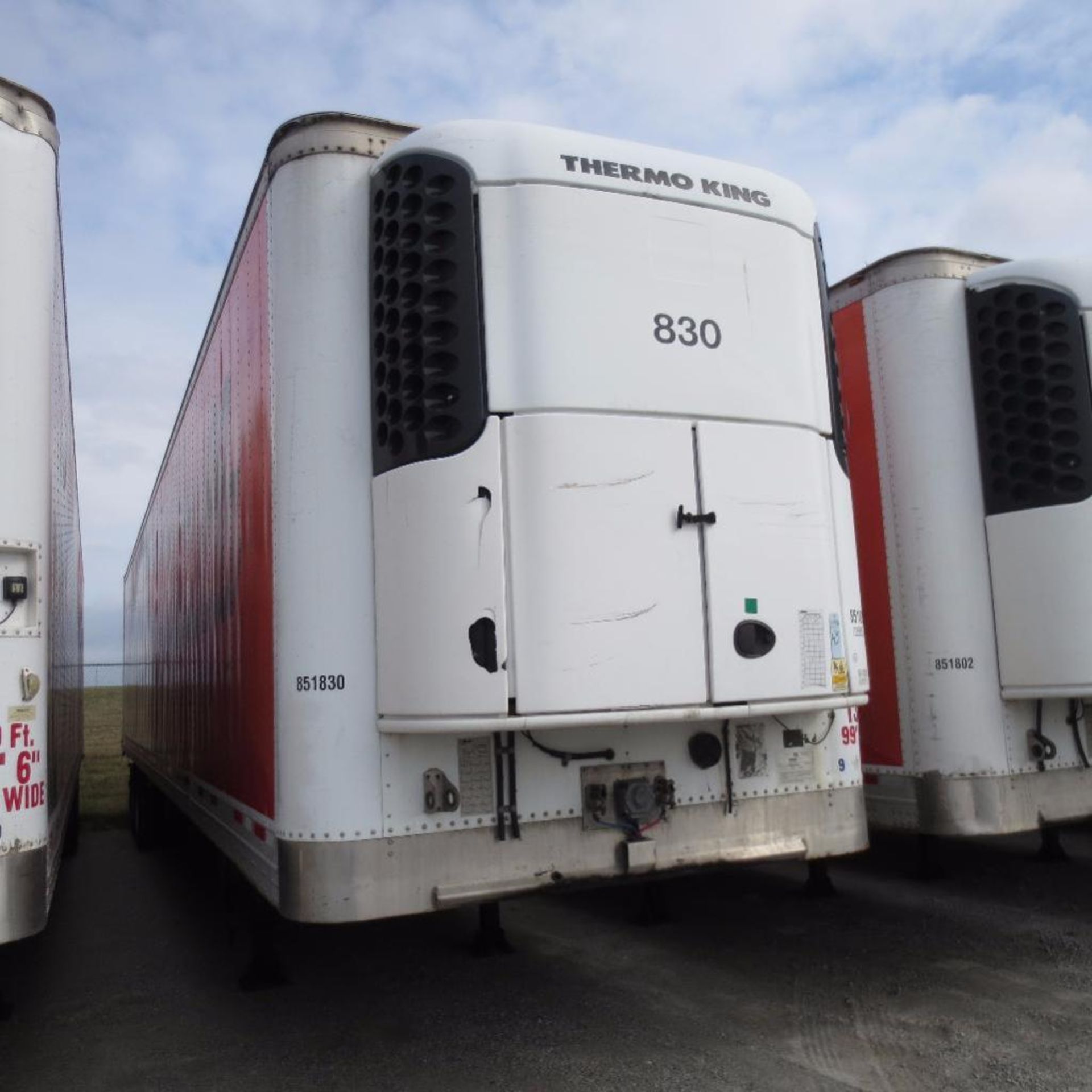 Wabash 50' Reefer Trailer, 13' 6" Hight, 99" Wide, Year 2008, Vin 1JJV512W38L103137, Rider # 851830, - Image 2 of 6