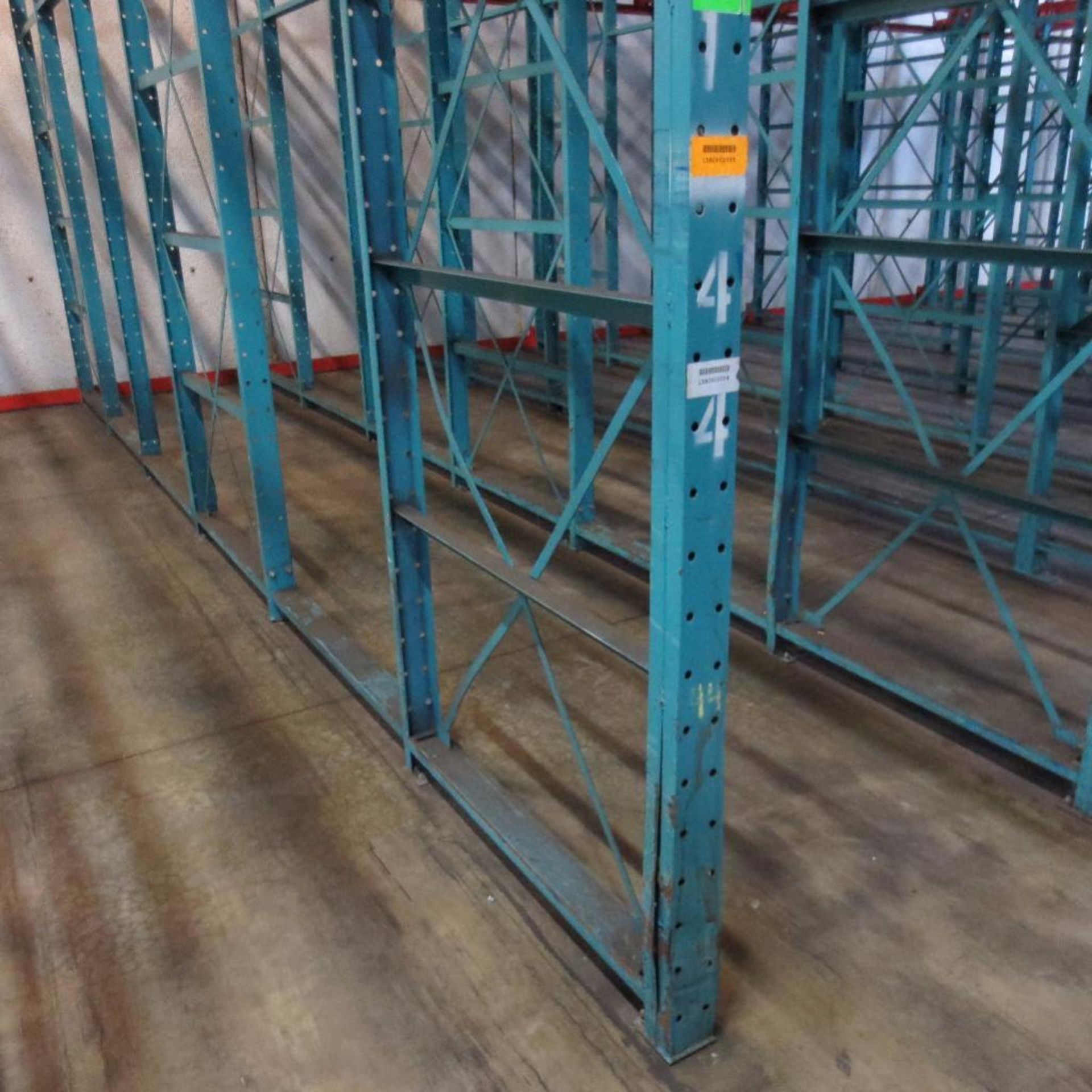 (44) Section of Pallet Racking, For Tall Stacked Pallets, 194' X 24' Deep Foot Print and 24' Tall - Image 3 of 6