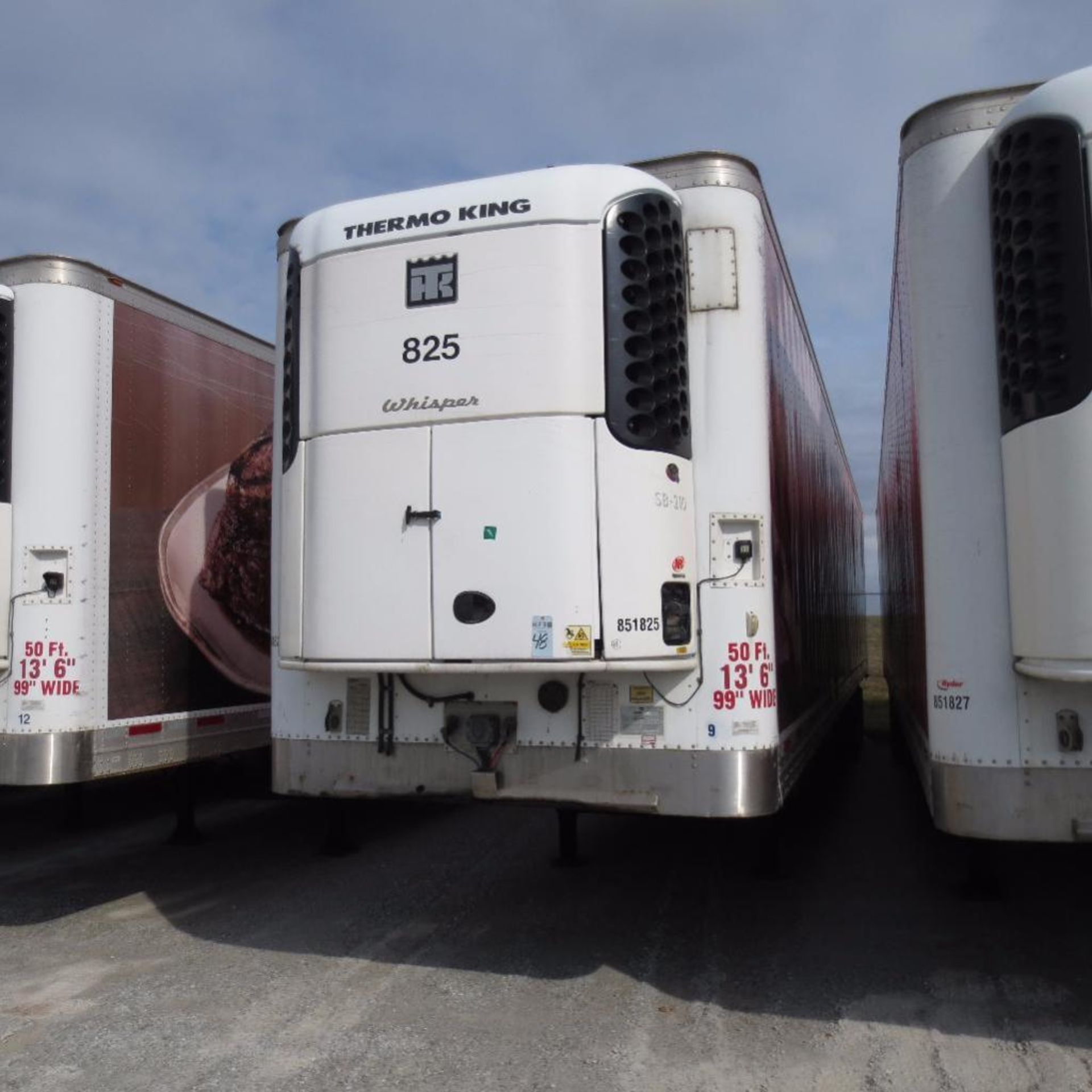 Wabash 50' Reefer Trailer, 13' 6" Hight, 99" Wide, Year 2008, Vin 1JJV512W48L103132, Rider # 851825,