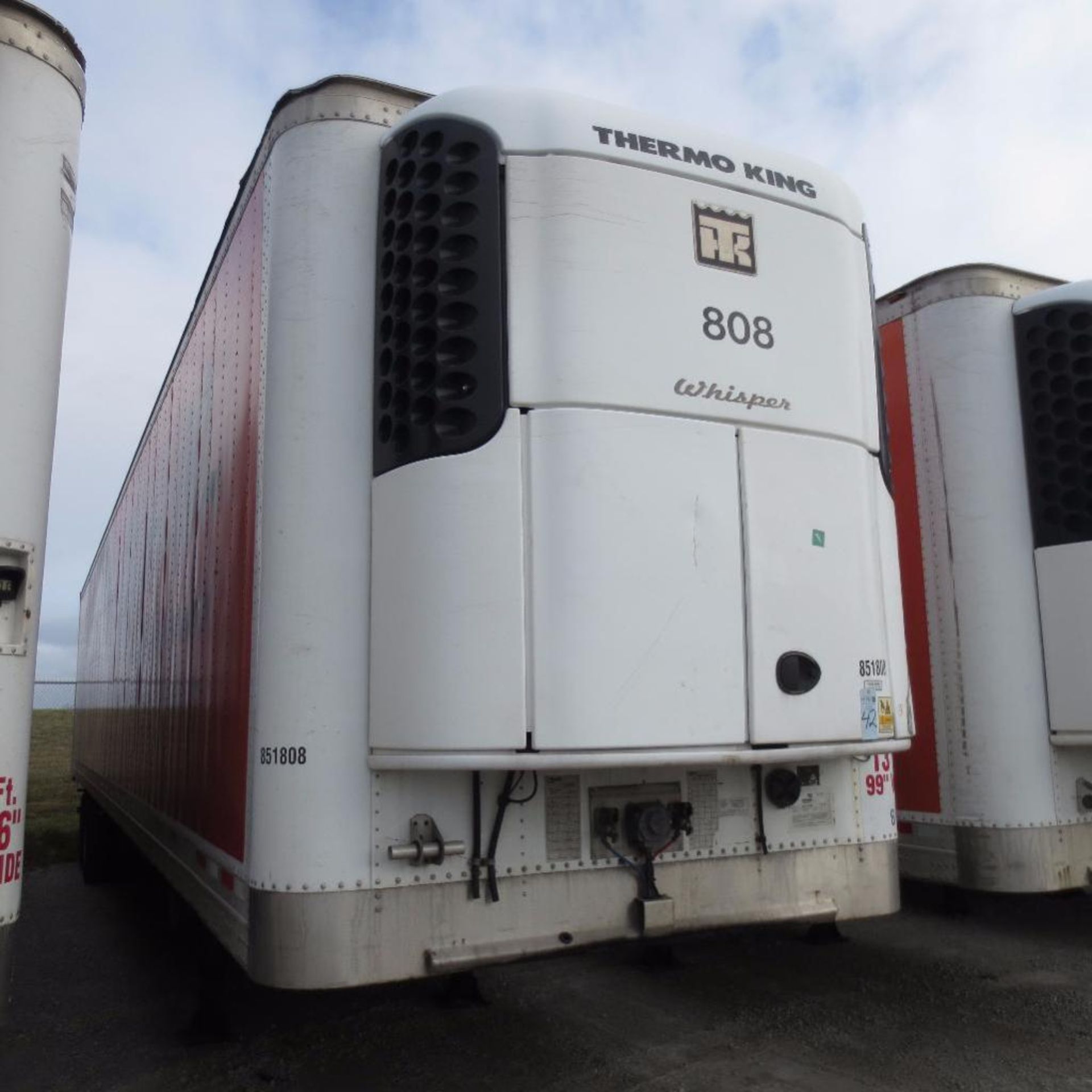 Wabash 50' Reefer Trailer, 13' 6" Hight, 99" Wide, Year 2007, Vin 1JJV502W67L080350, Rider # 851808, - Image 2 of 7