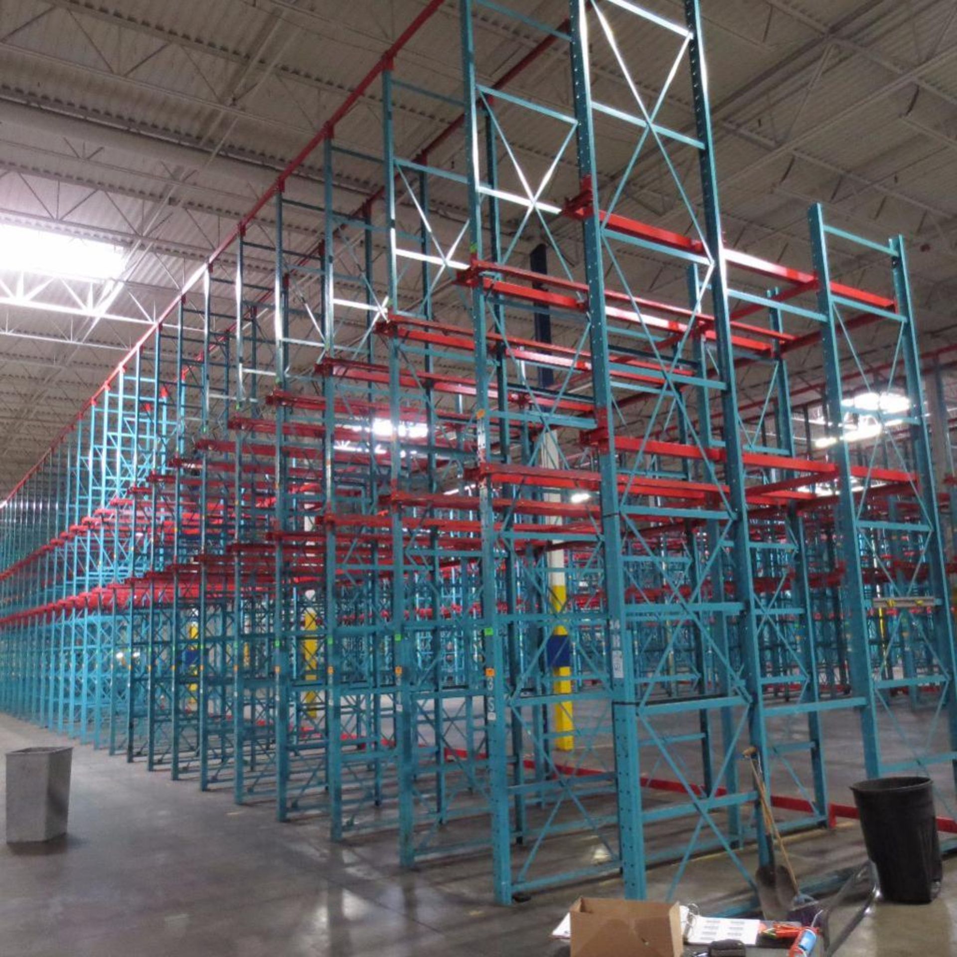 (35) Section of Pallet Racking, For Tall Stacked Pallets, 154' X 12' Deep Foot Print, 24' Tall