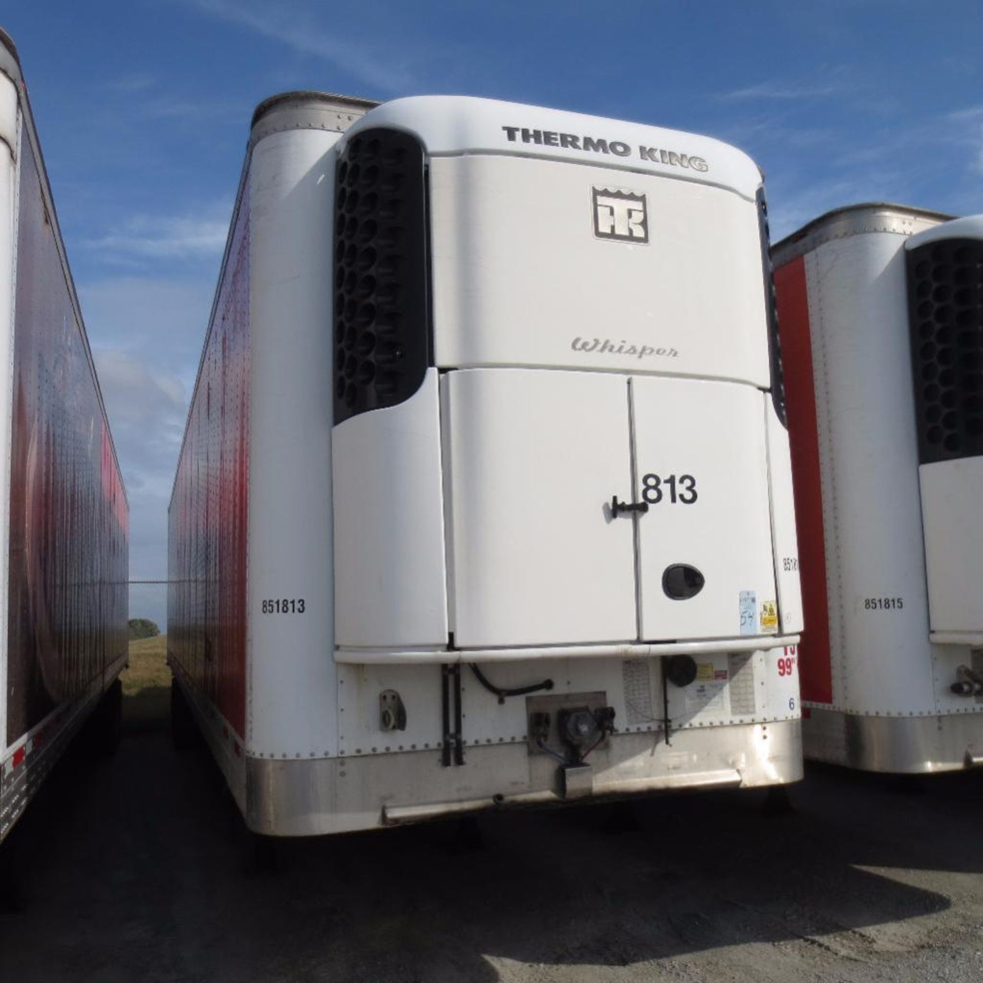 Wabash 50' Reefer Trailer, 13' 6" Hight, 99" Wide, Year 2008, Vin 1JJV512W18L103119, Rider # 851813, - Image 2 of 6