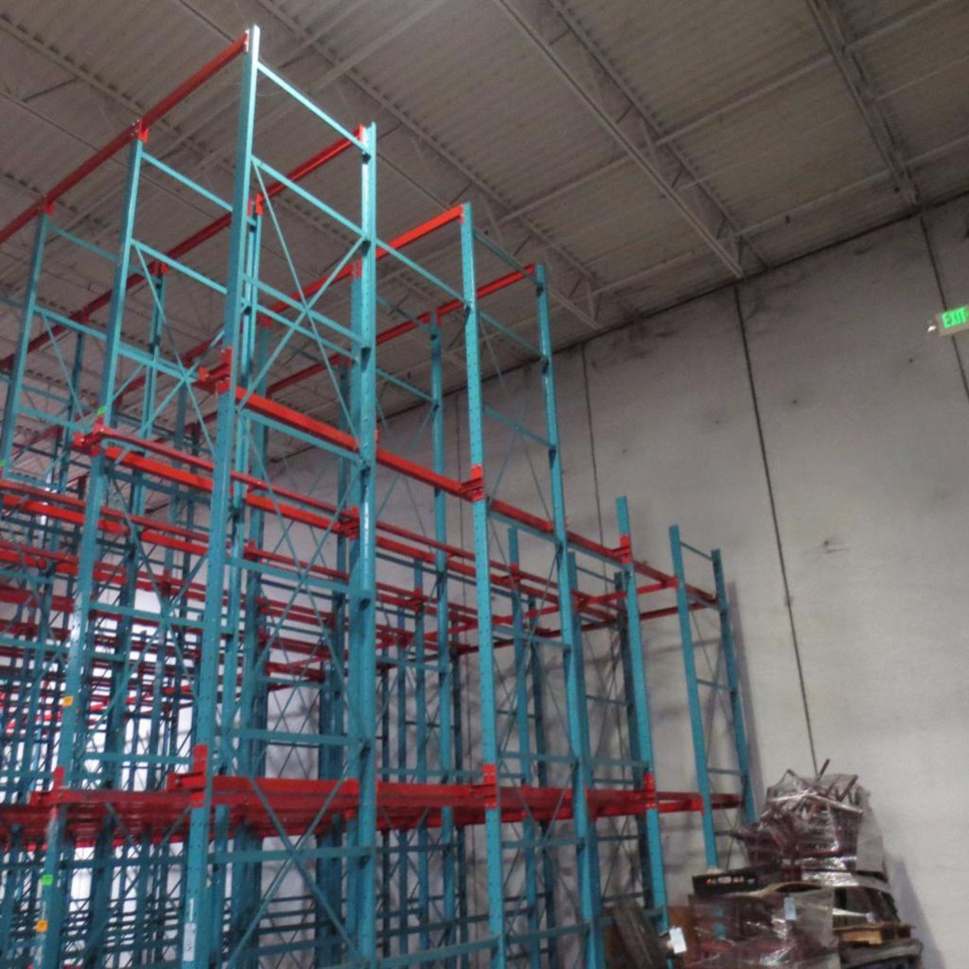 (46) Section of Pallet Racking, For Tall Stacked Pallets, 158' X 24' 2" Deep Foot Print, 24' Tall - Image 2 of 5