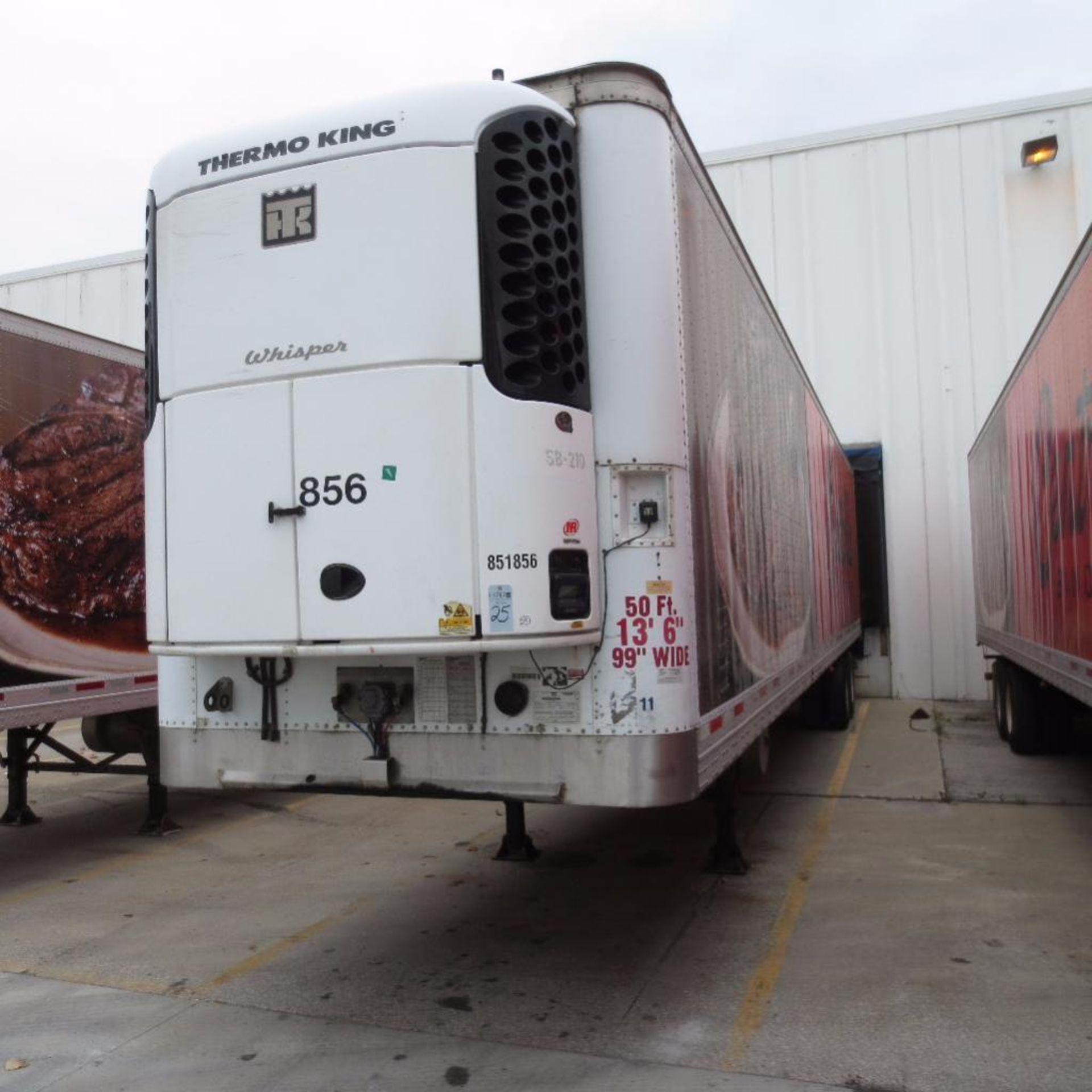 Wabash 50' Reefer Trailer, 13' 6" Hight, 99" Wide, Year 2006, Vin 1JJV502W16L989112, Rider # 851856,