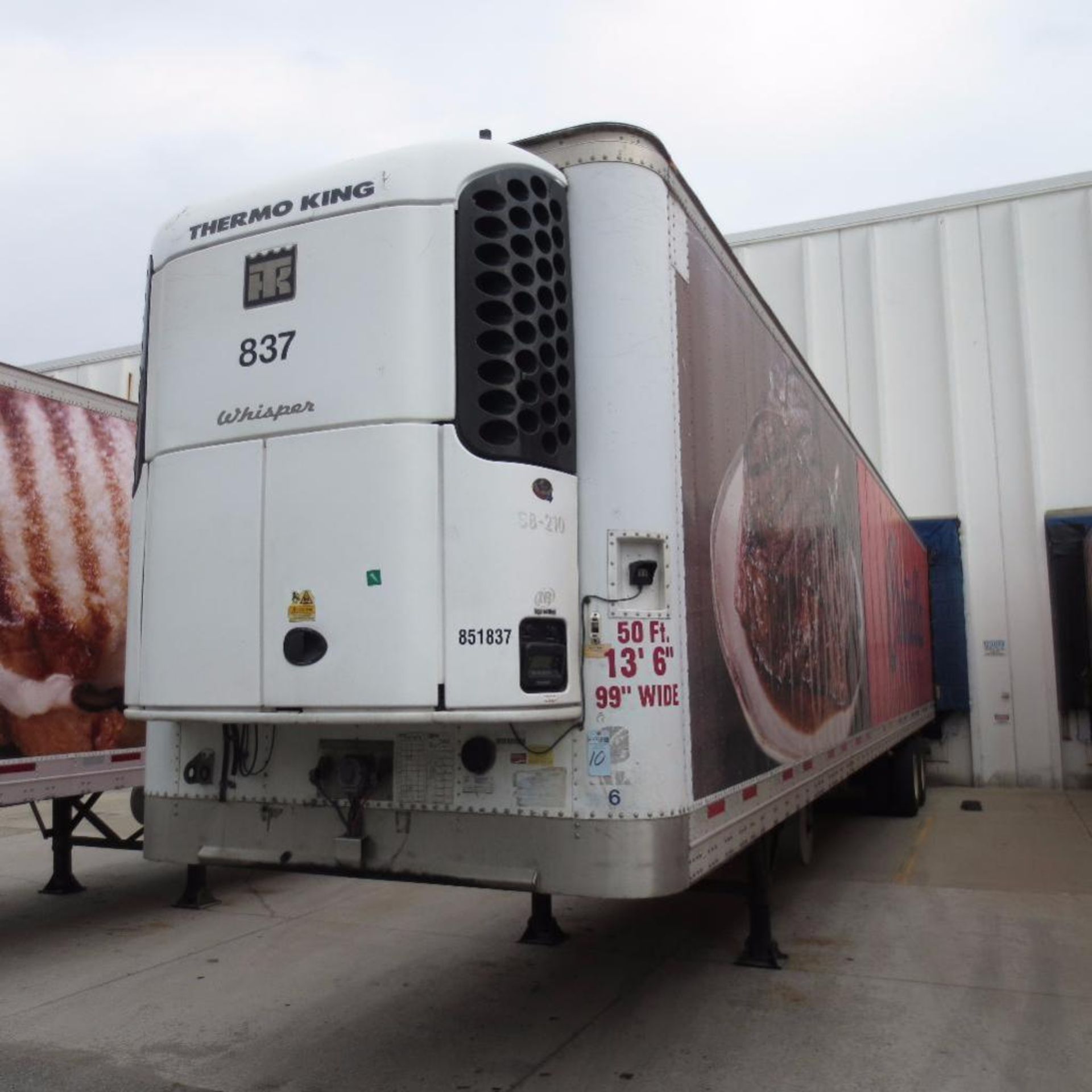 Wabash 50' Reefer Trailer, 13' 6" Hight, 99" Wide, Year 2005 , Vin 1JJV502W05L939879 , Rider # 85183