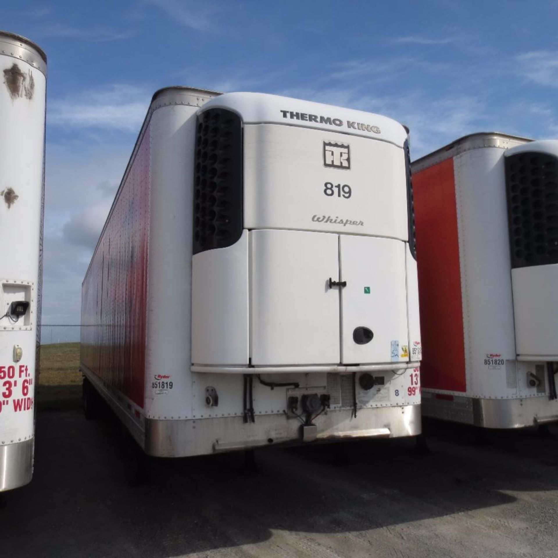 Wabash 50' Reefer Trailer, 13' 6" Hight, 99" Wide, Year 2008, Vin 1JJV512W78L103125, Rider # 851819, - Image 2 of 6