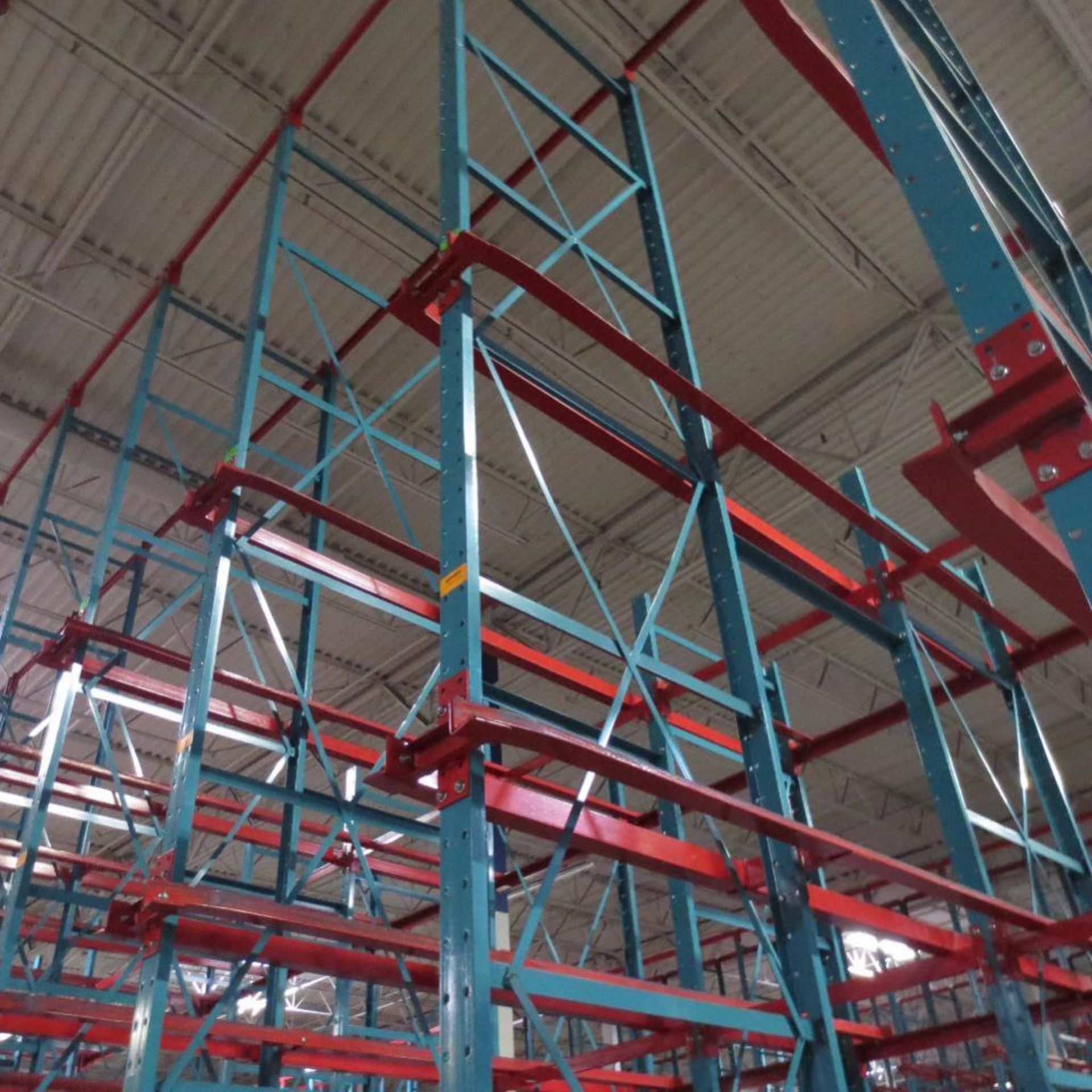 (35) Section of Pallet Racking, For Tall Stacked Pallets, 154' X 12' Deep Foot Print, 24' Tall - Image 4 of 5