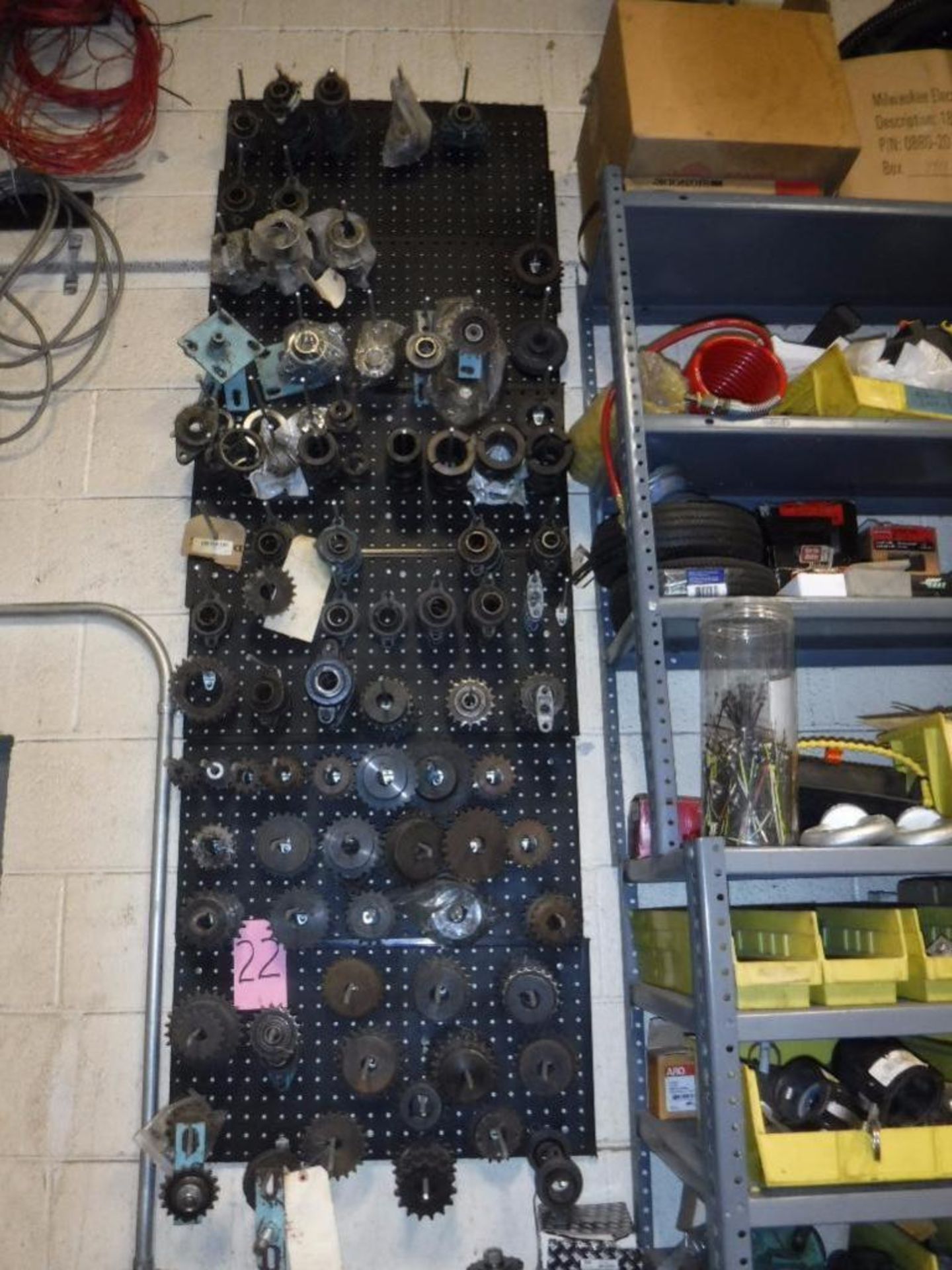 (4) Sections of Grey Racks and (4) Stack Units with Contents, Fittings, Fastners, Filters, Plugs, et - Image 6 of 6