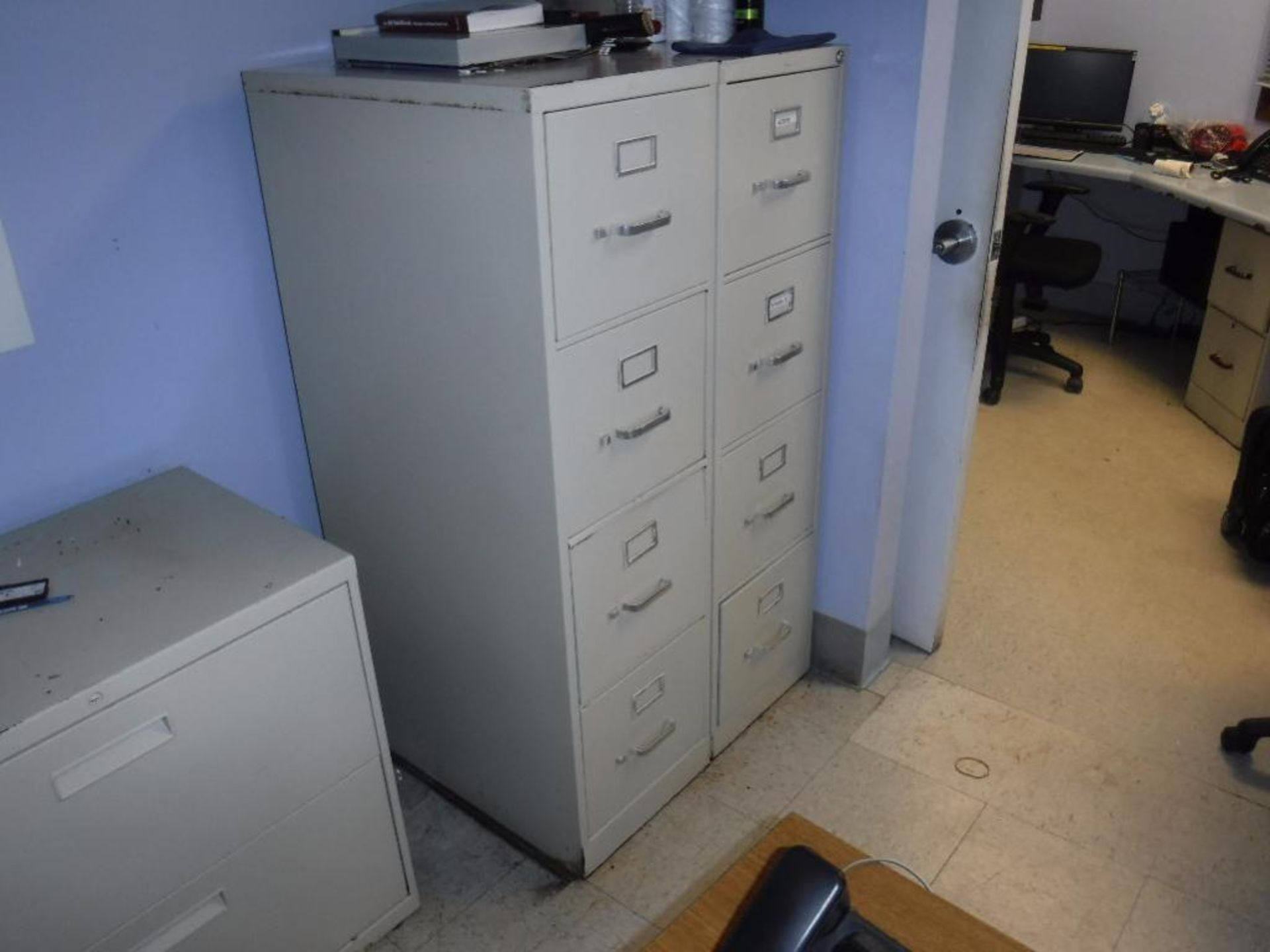 Contents of Office-Desk, 3 Chairs, 2-4 Drawer Files, 2 Drawer Lateral File, (2) Tower Computers with - Image 5 of 10