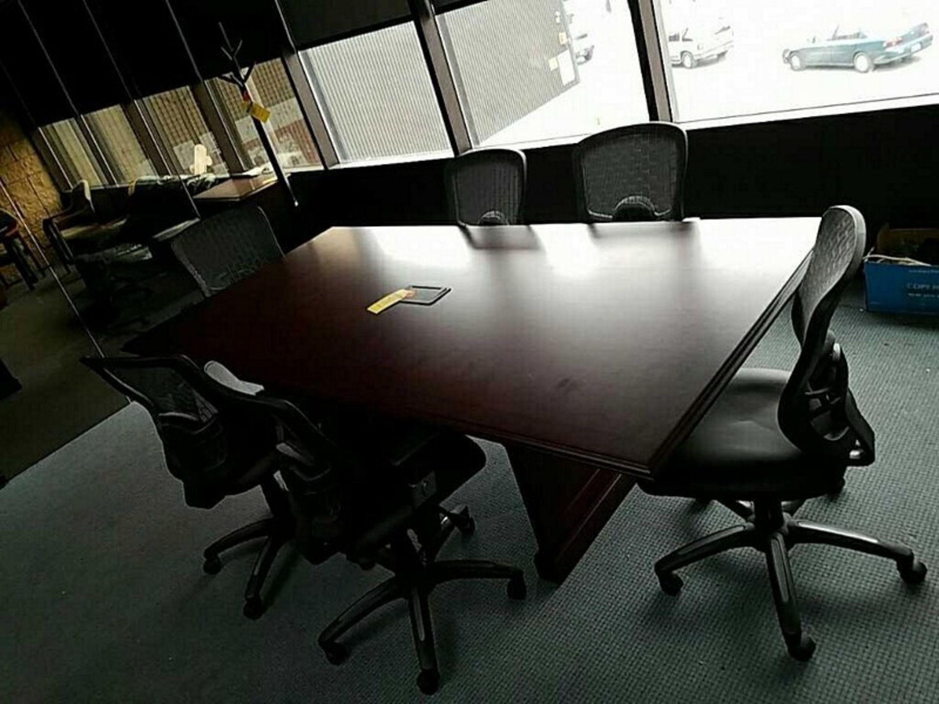 Boardroom table and 6 chairs - Image 6 of 6