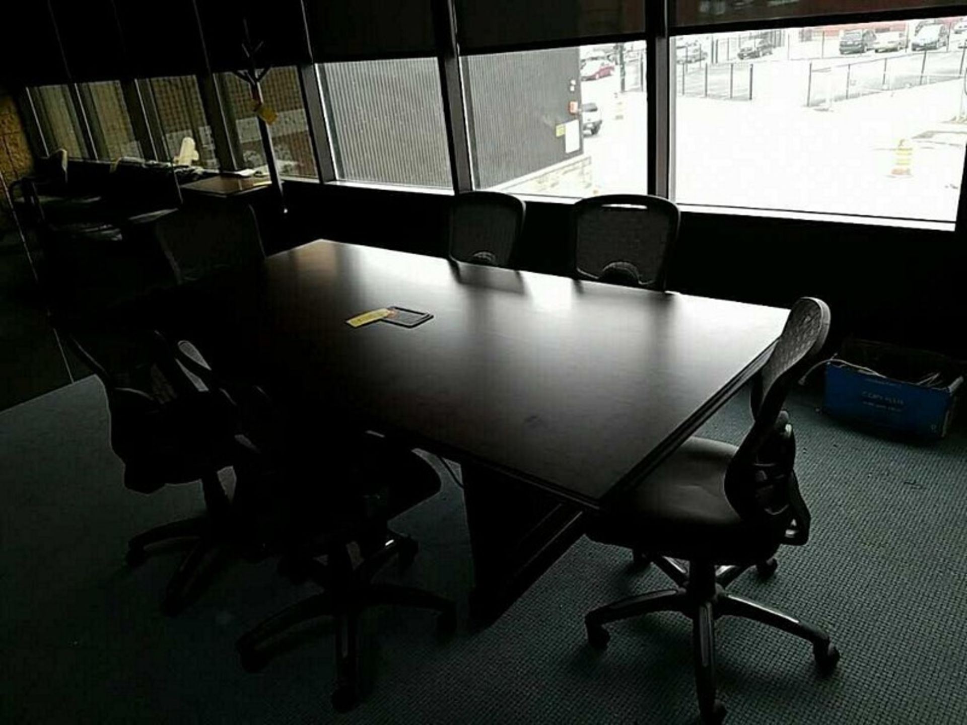 Boardroom table and 6 chairs - Image 2 of 6