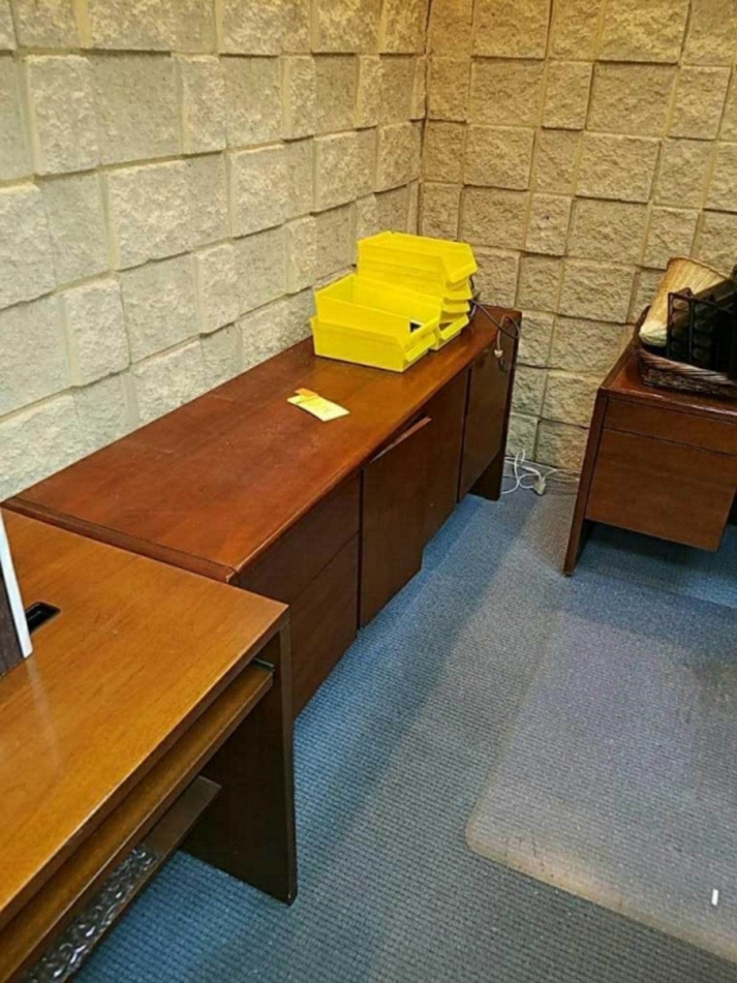office credenza and contents