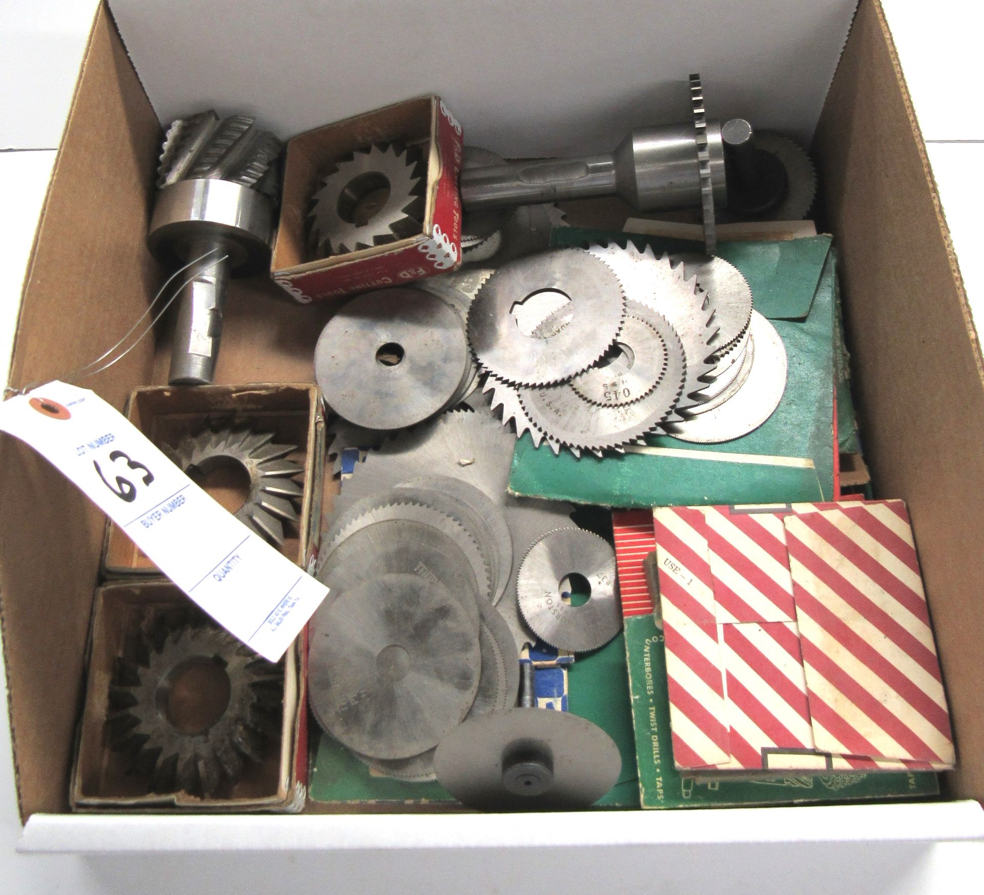 Lot Assorted Slitting Saws