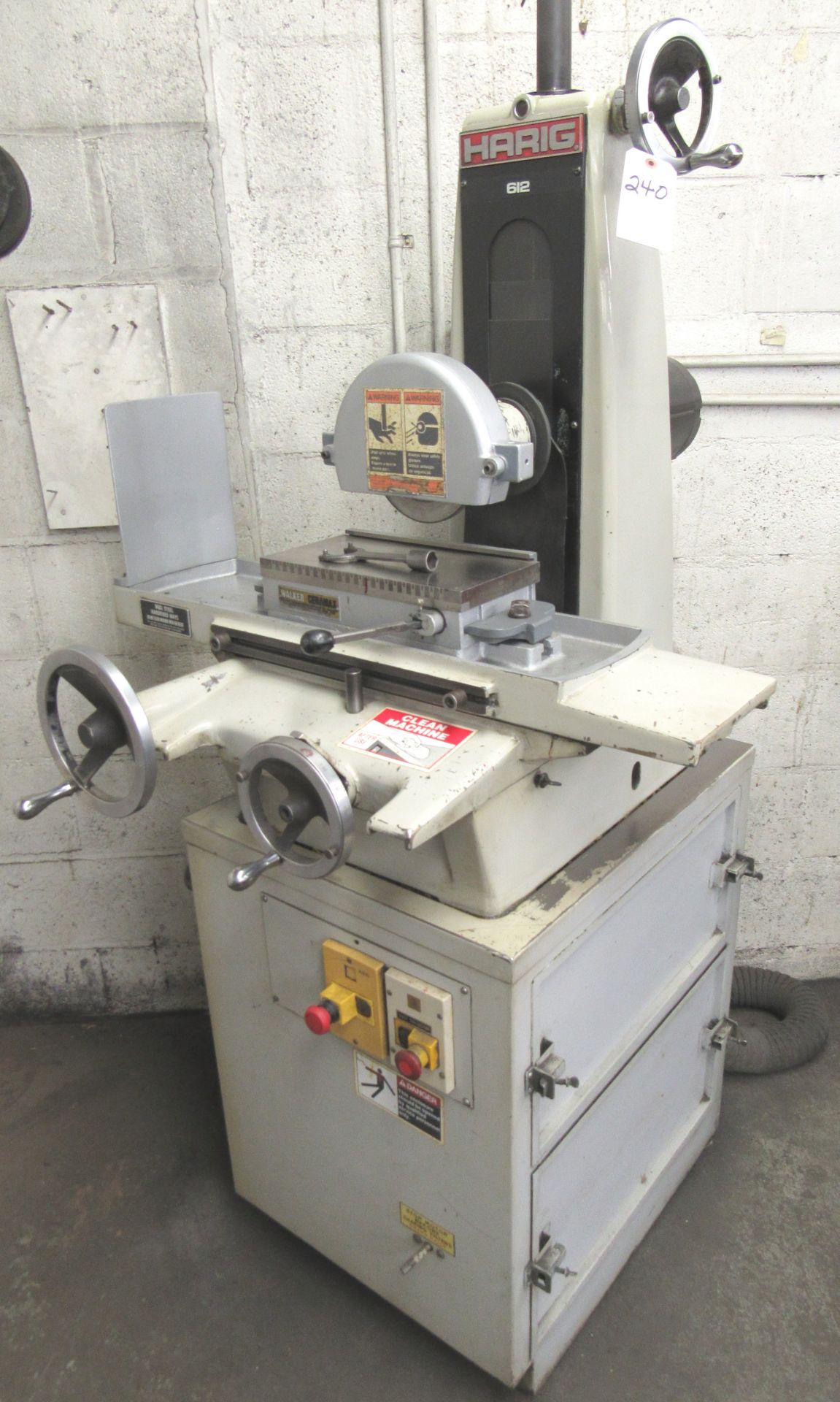 Harig No.612 Hand Feed Surface Grinder - S/N15556 (1985) 6" x 12" Walker Cermax Magnetic Chuck, 12-