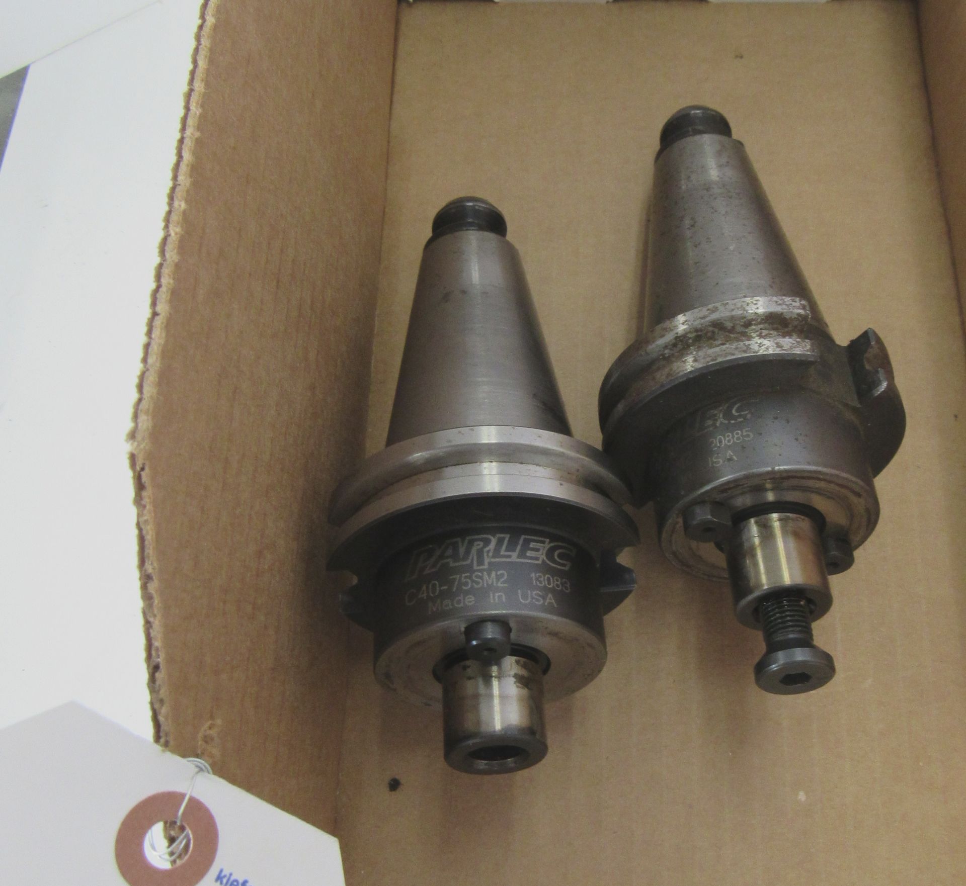 2- Parlec Cat.40 Shell Mill Holders