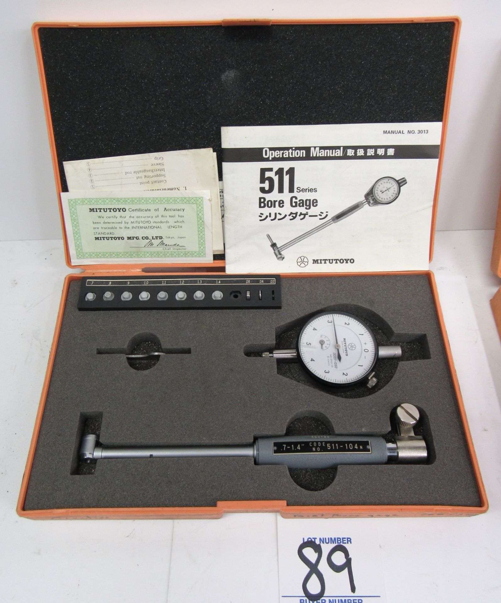 Mitutoyo .24" - .4" Series 511-212 Dial Bore Gage