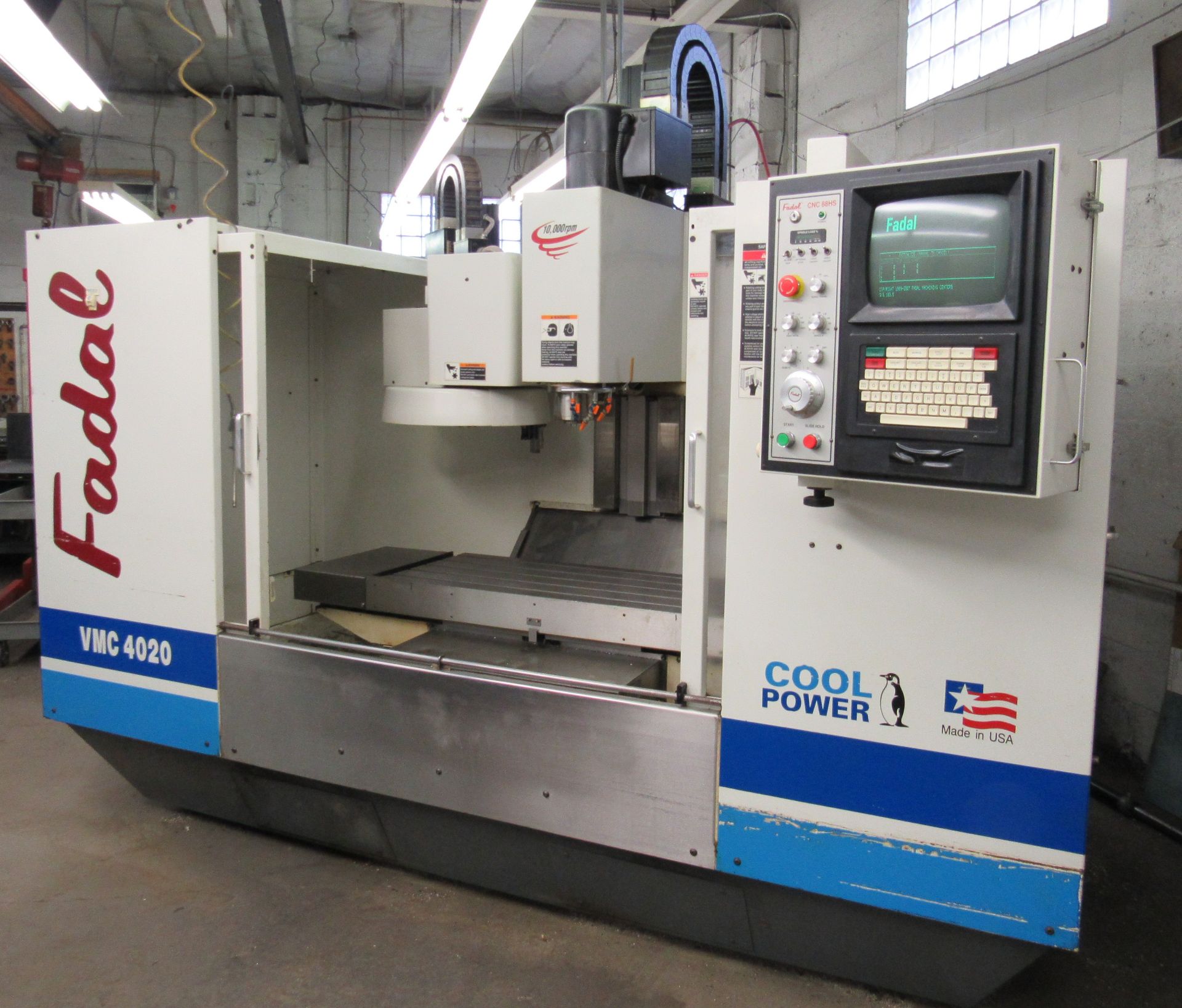 Fadal Mod.4020HT Vertical Machining Center - S/N 9809702 (1998) Spindle Speeds to 10,000 RPM, 40"