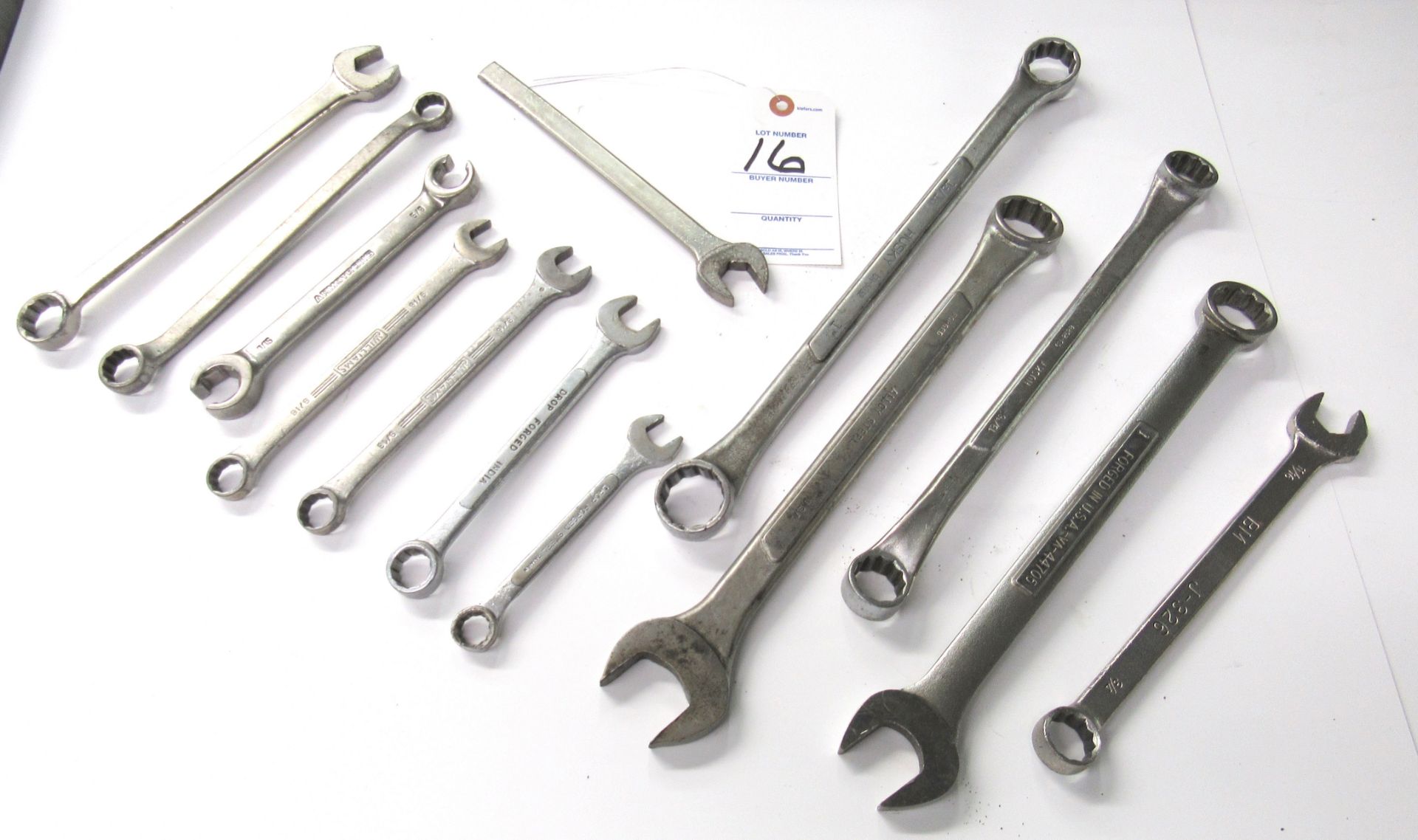 13 Assorted Size Wrenches