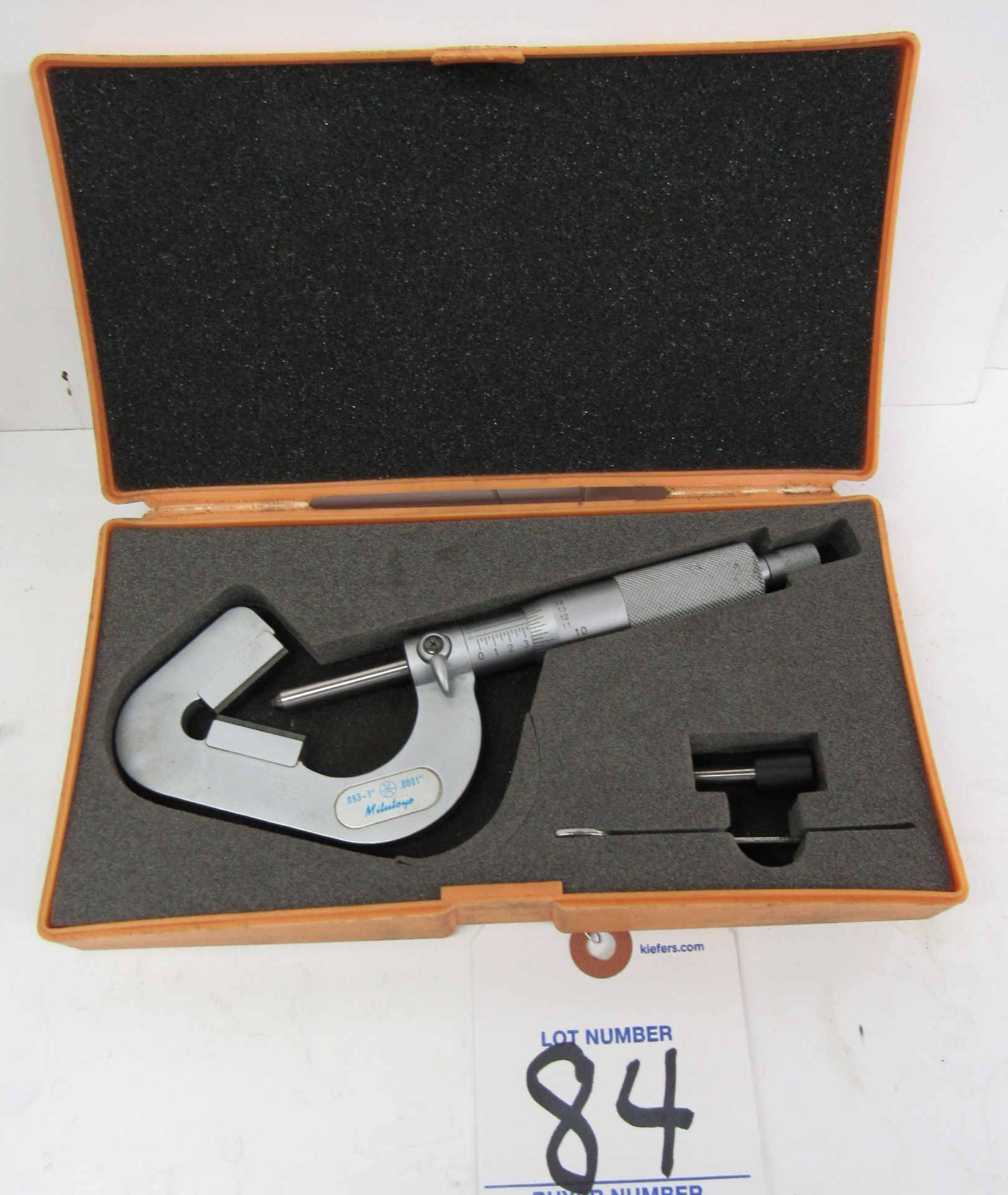 Mitutoyo .090" x 1" x .0001" 3 Flute V Anvil Micrometer