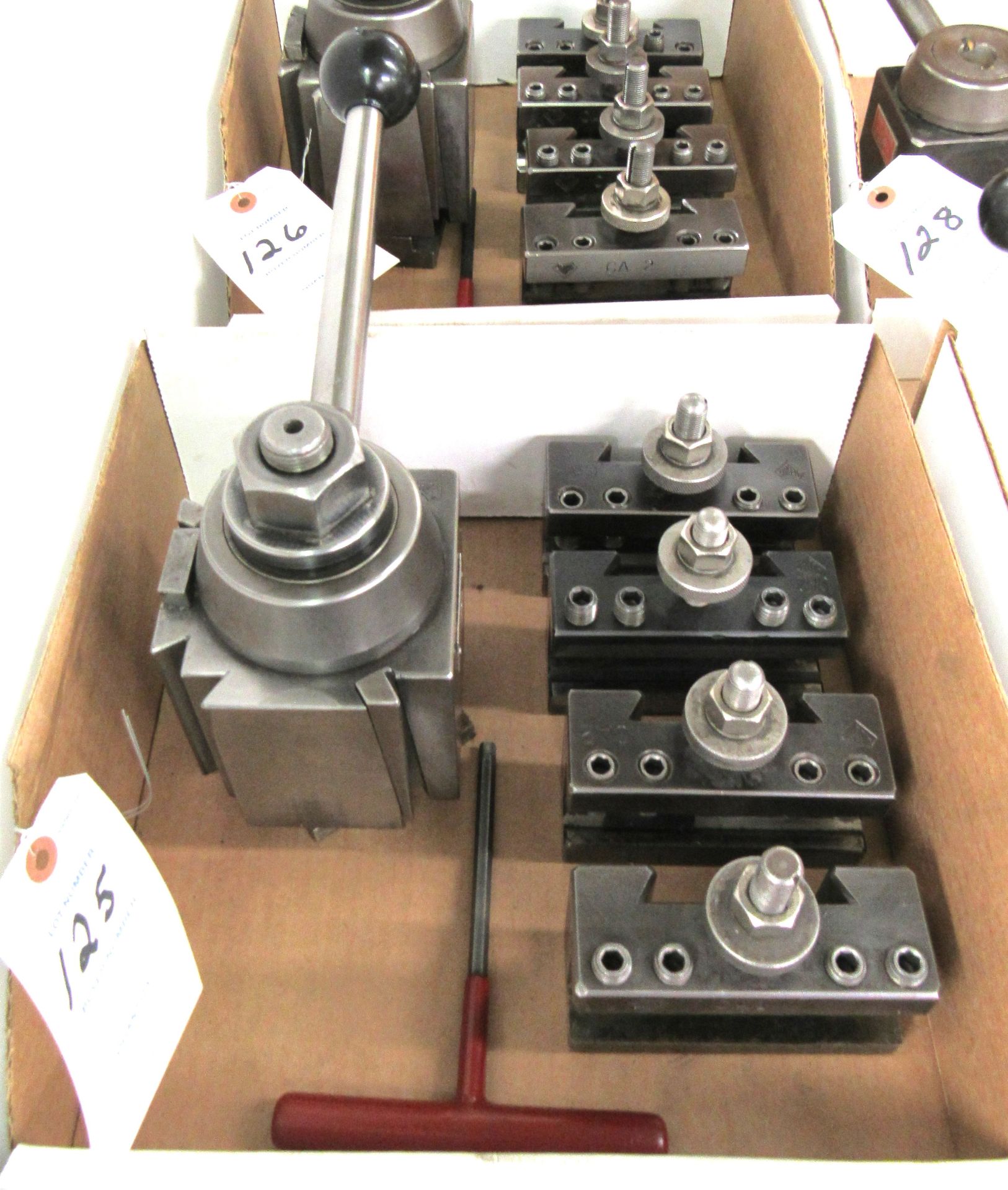 Aloris Model CA Toolpost w/ 3 CA2 & CA1 Toolholders