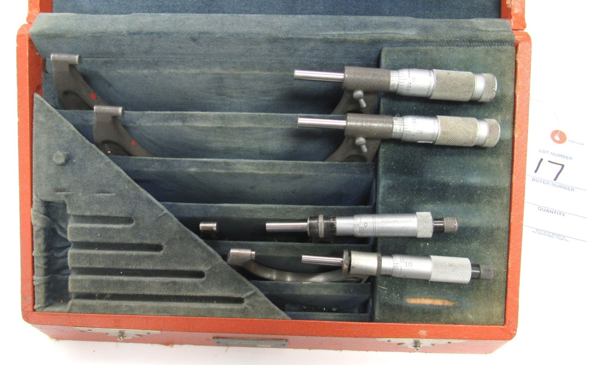 B&S 4Pc. Micrometer Set