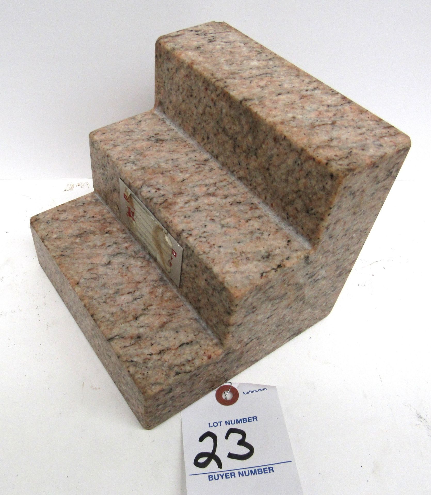 6"x6"x6" Starrett Crystal Pink Granite Square - Image 2 of 2