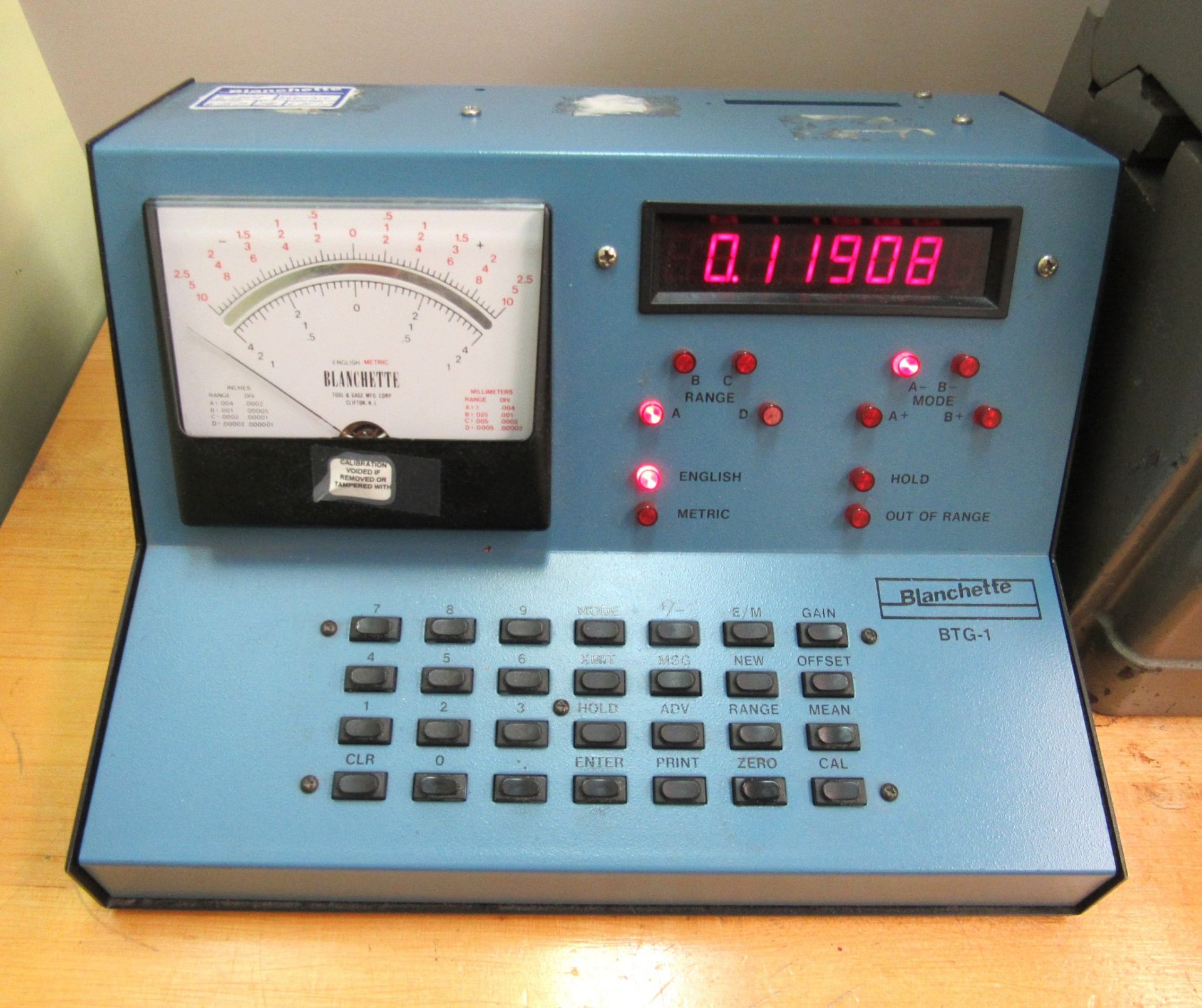 Sheffield Mod. 513HG Super Precision Micrometer W/ Blanchette BTG-1 Amplifier - Image 3 of 4