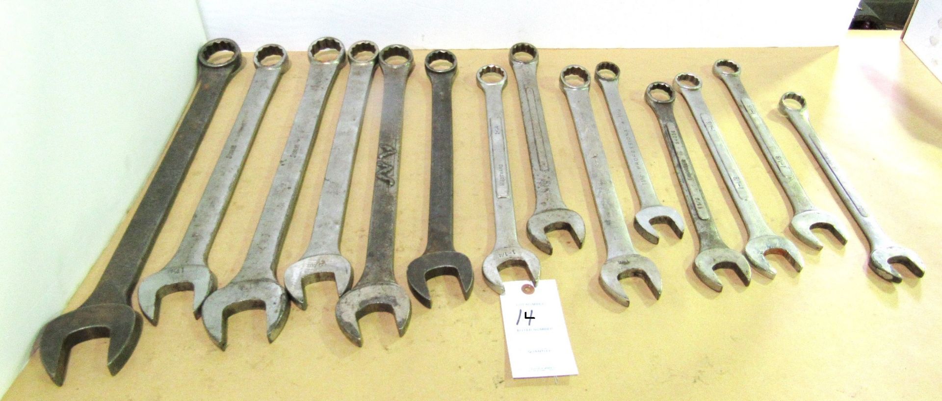 (14) Assorted Size Combination Wrenches