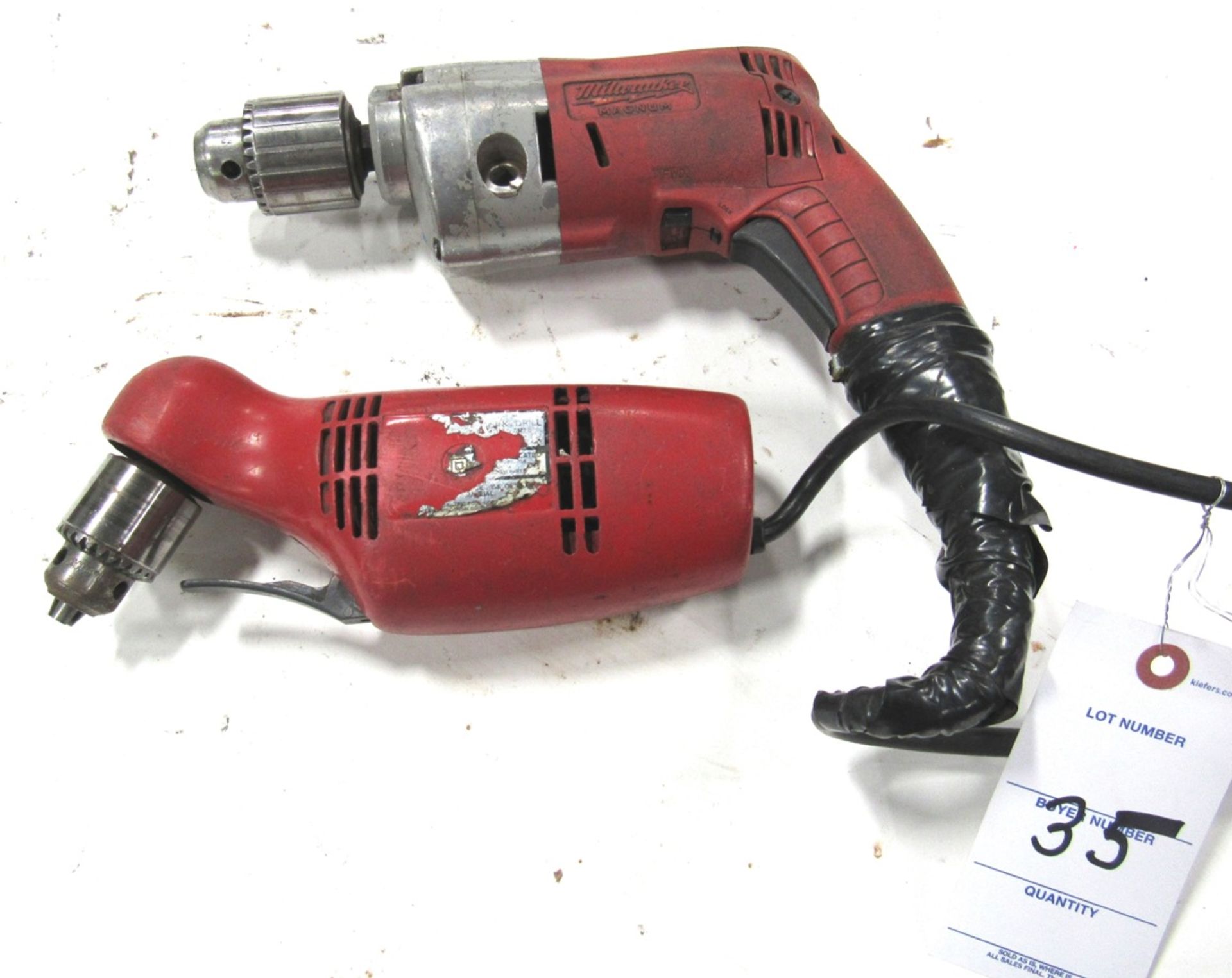 (2) Milwaukee Electric Hand Drills