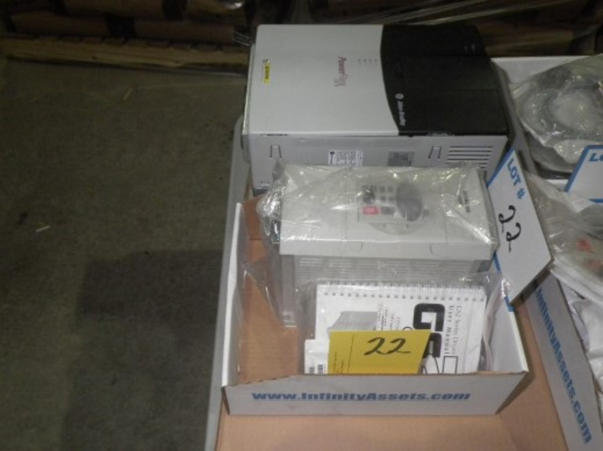 Allen Bradley Powerflex 700 Drive Controller, 20HP, 600V, 3PH & Automation Direct Model GS2-55P0