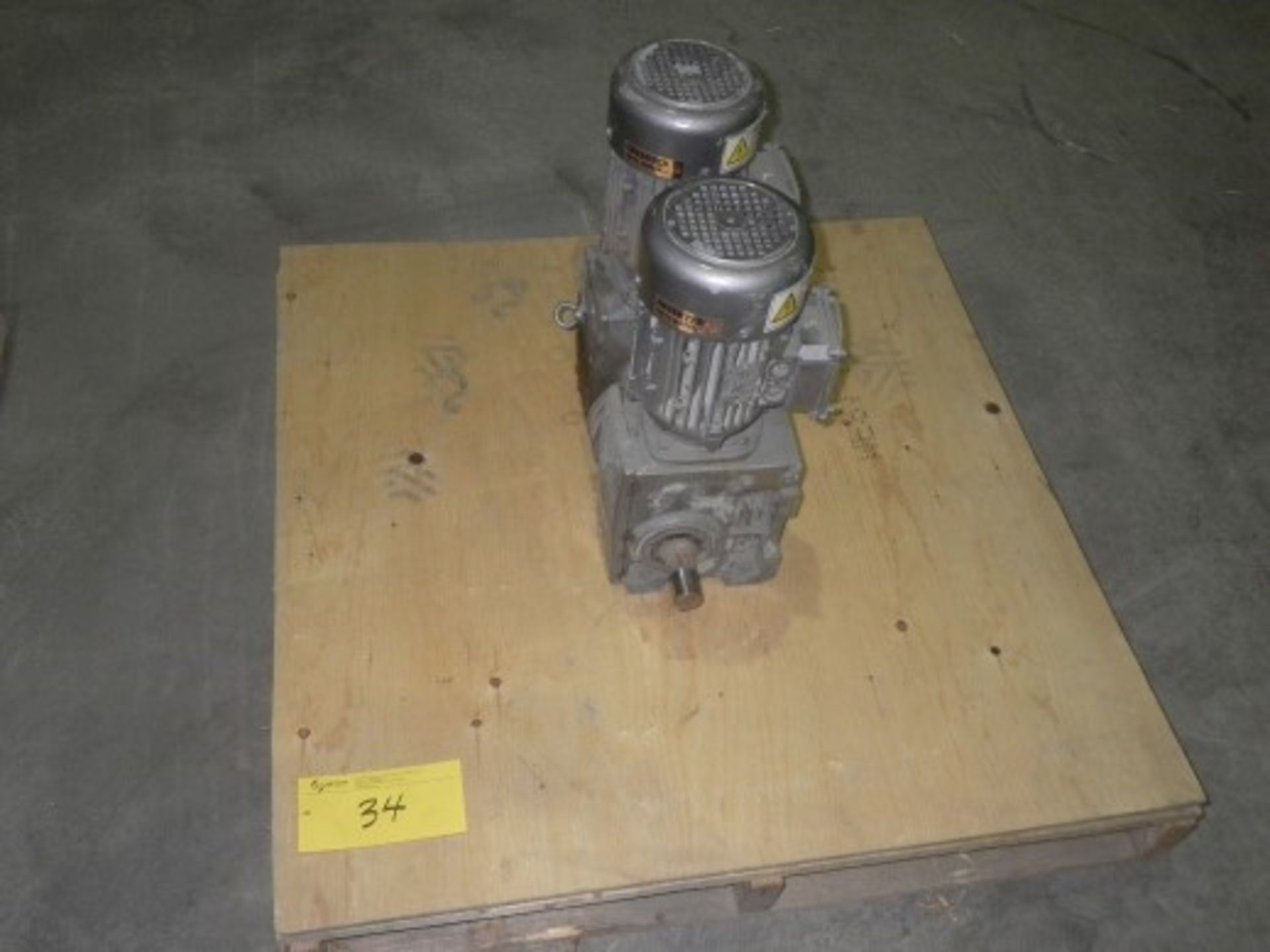 TWO 15HP Elec. Motors w/ Gearboxes (DRY)