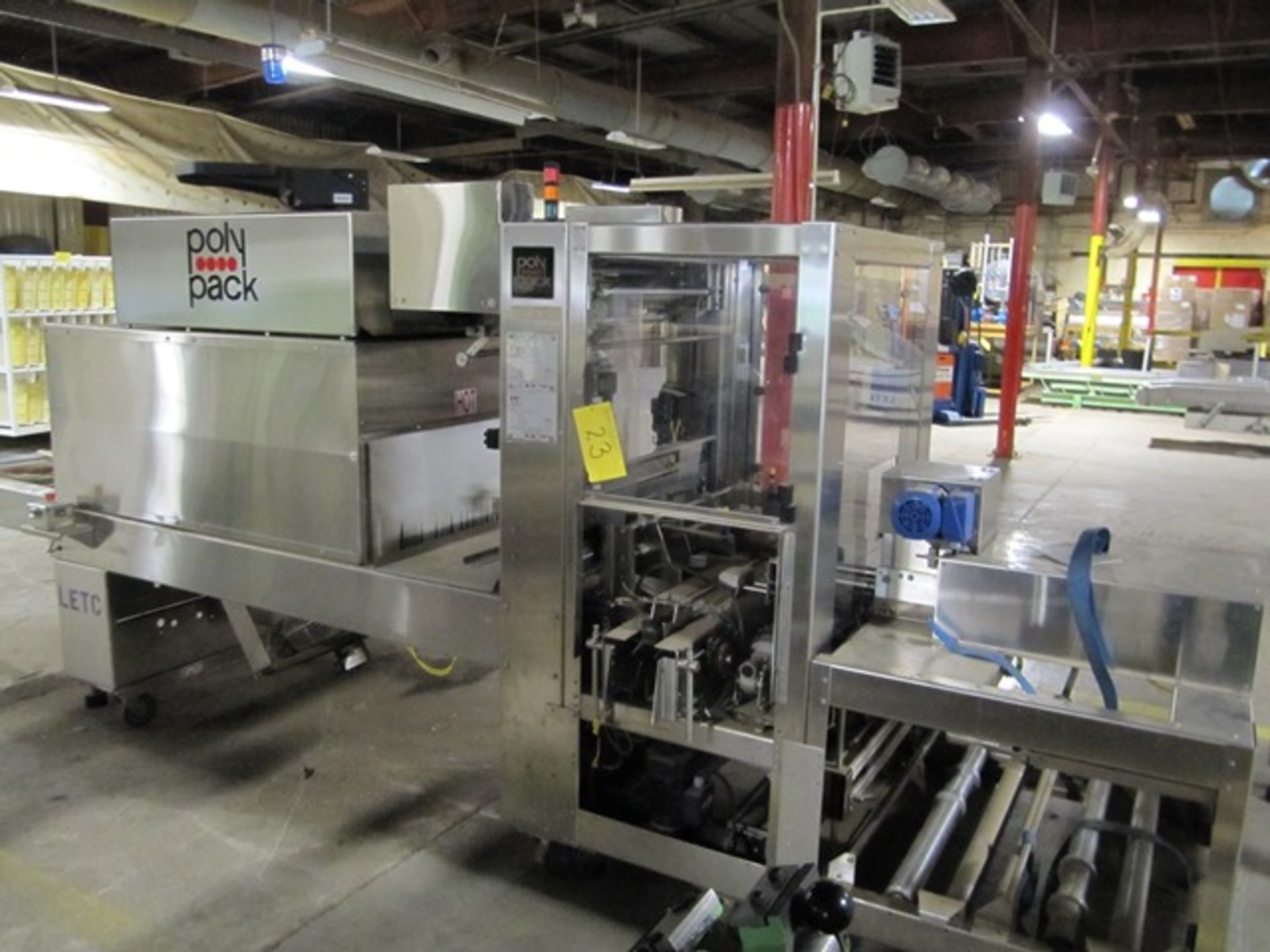 POLY PAK ILB-24DL OVER WRAPPER MACHINE W/INFEED CONVEYOR S/N: 3570 - Image 2 of 4