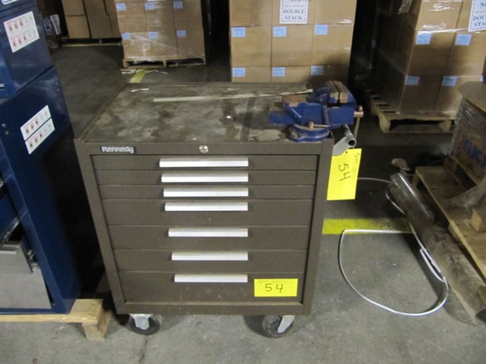 KENNEDY 7 DR. PORTABLE TOOL CHEST W/CONTENTS